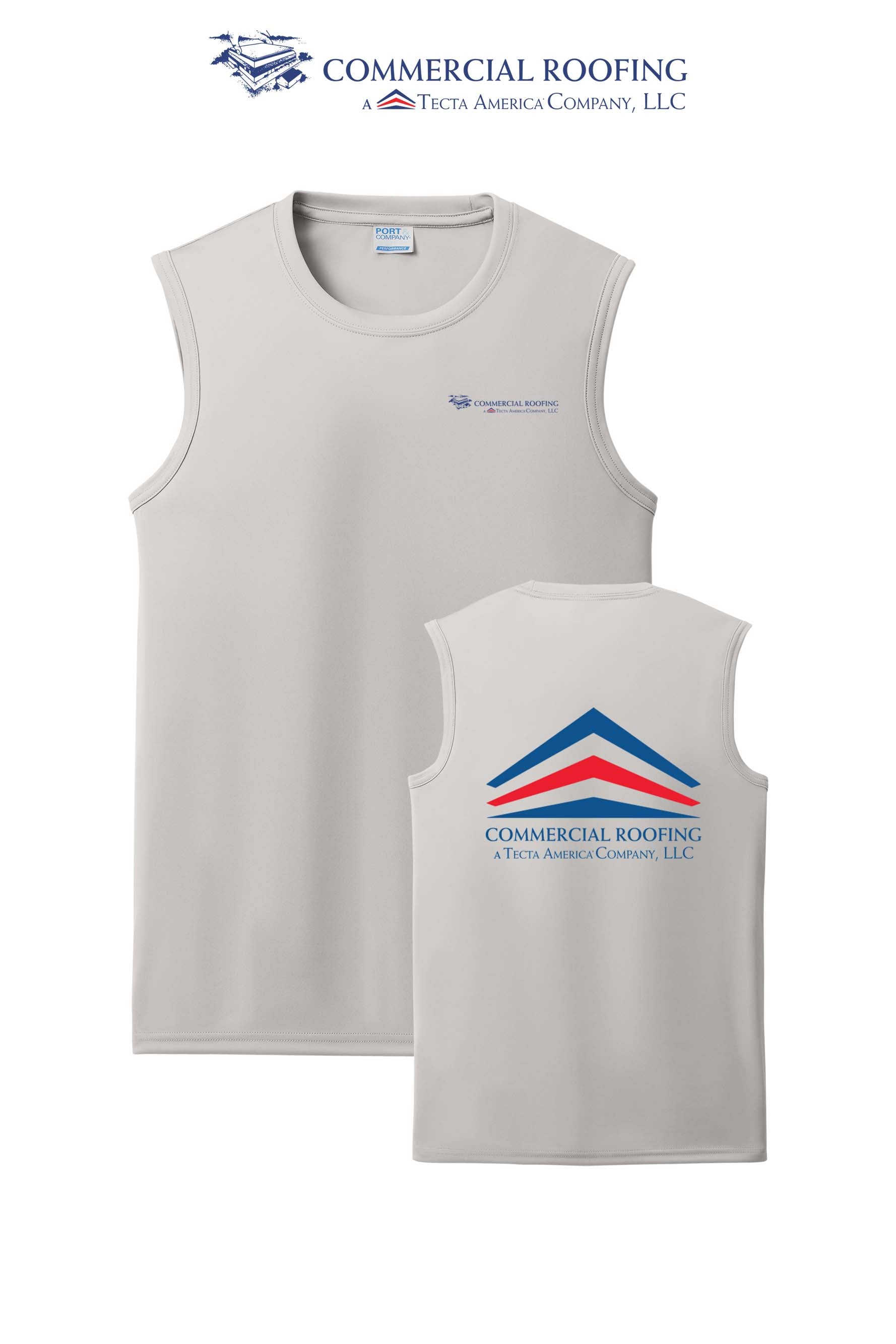 Port & Co™ Performance  UPF50 Sleeveless Tee - Commercial Roofing