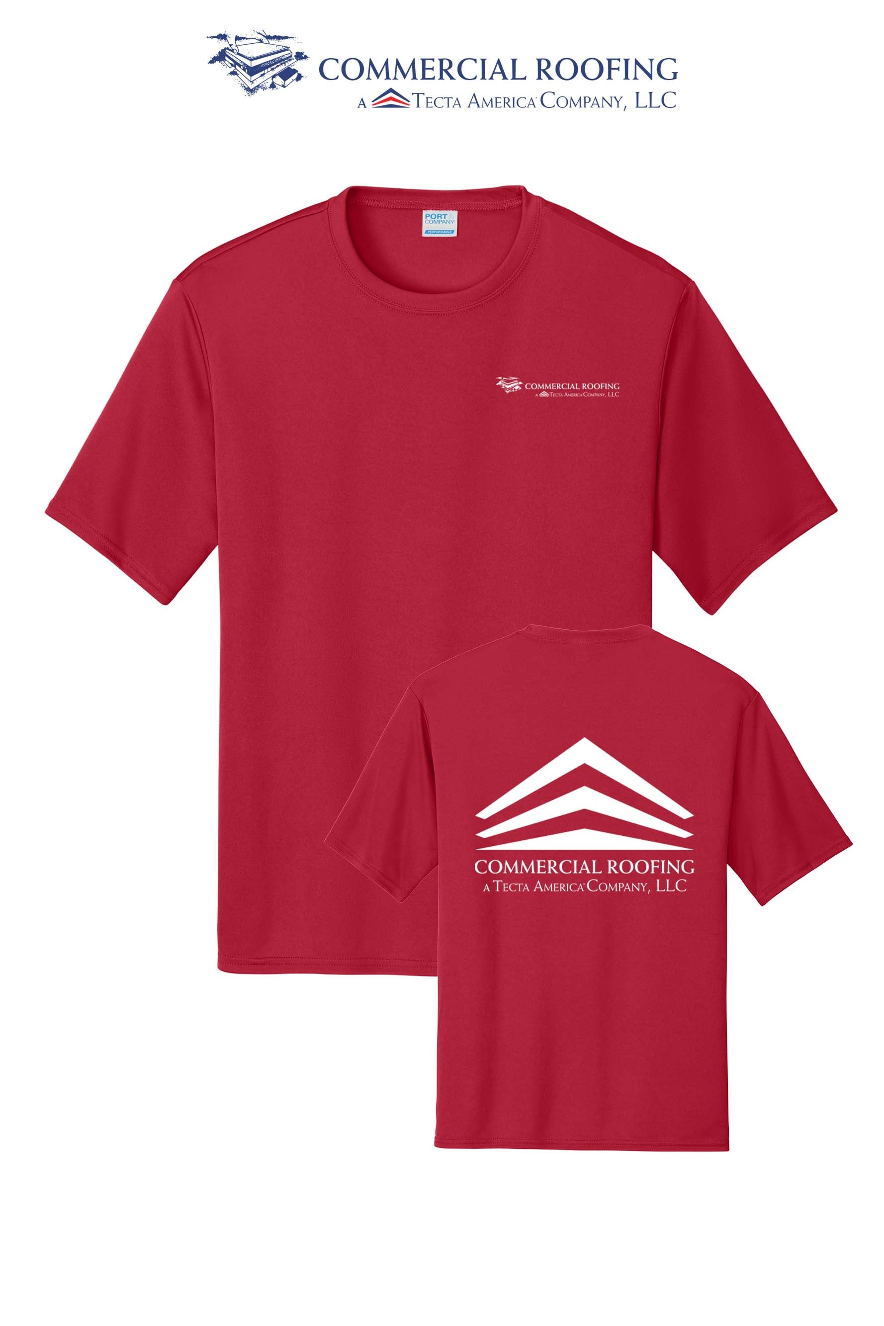 Port & Co™ Performance UPF 50 Tee - Commercial Roofing