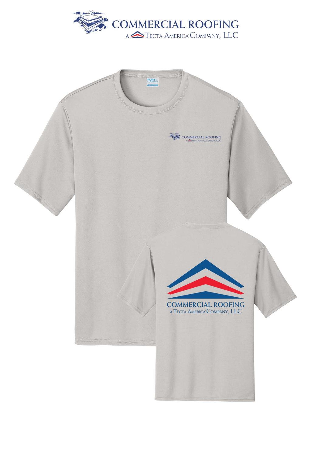 Port & Co™ Performance UPF 50 Tee - Commercial Roofing
