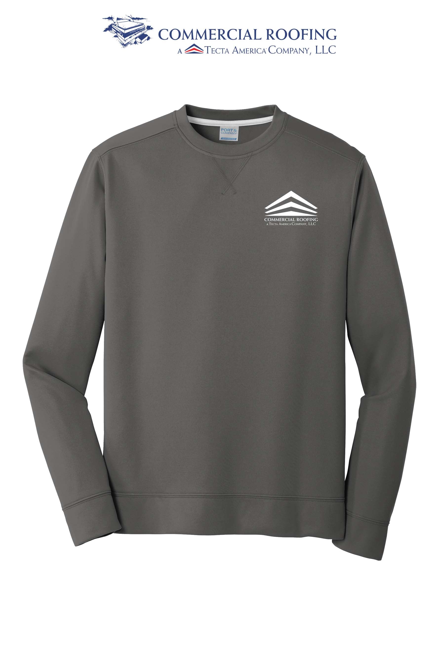 Port & Co™ Performance Fleece Crewneck Sweatshirt - Commercial Roofing