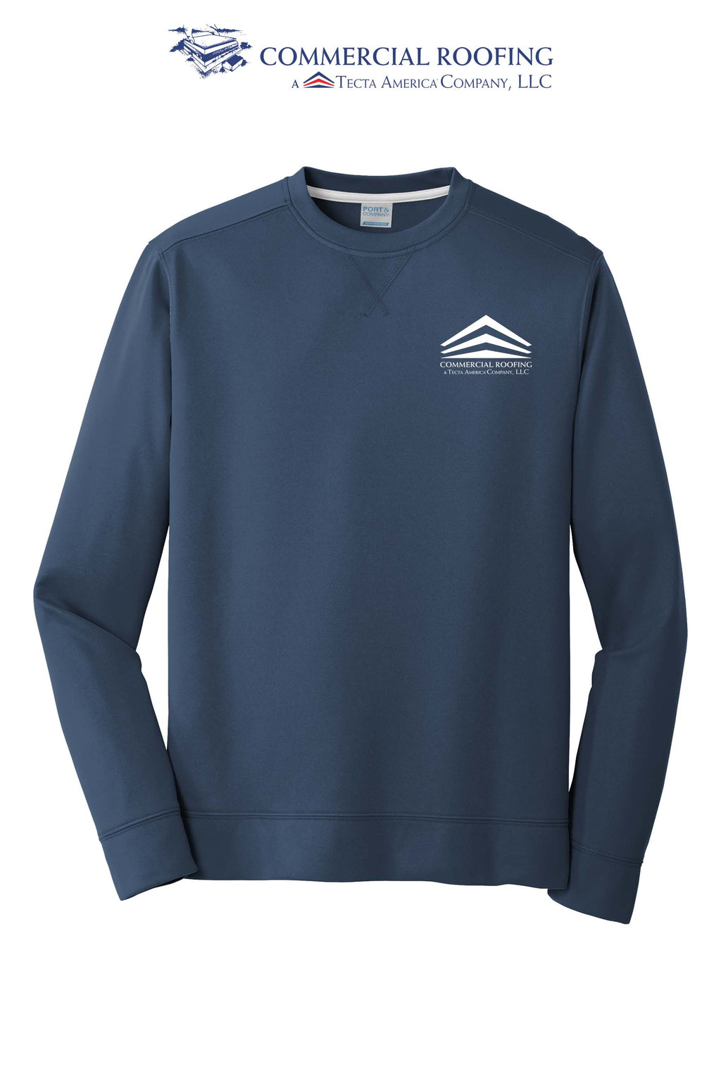 Port & Co™ Performance Fleece Crewneck Sweatshirt - Commercial Roofing