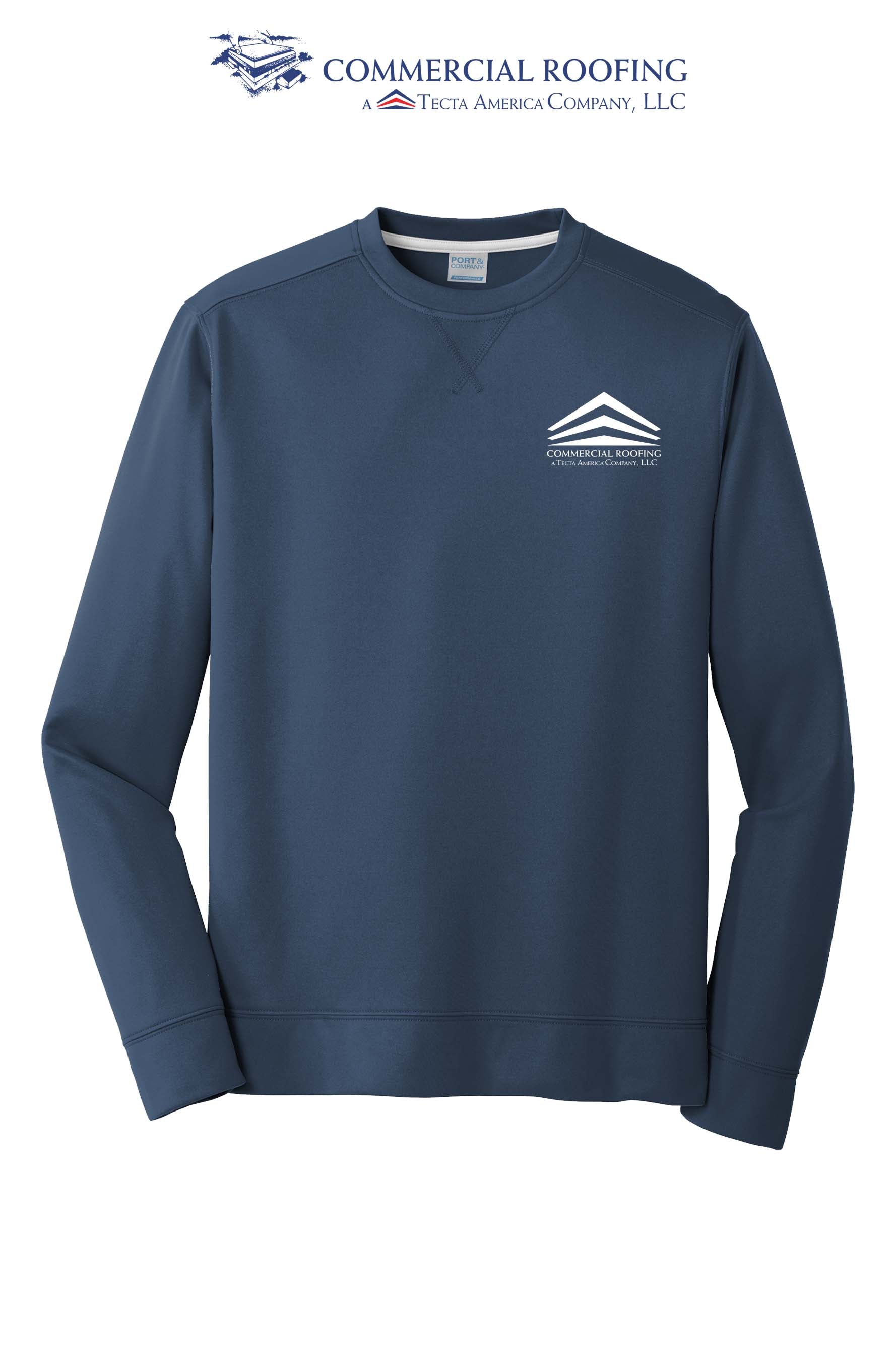 Port & Co™ Performance Fleece Crewneck Sweatshirt - Commercial Roofing