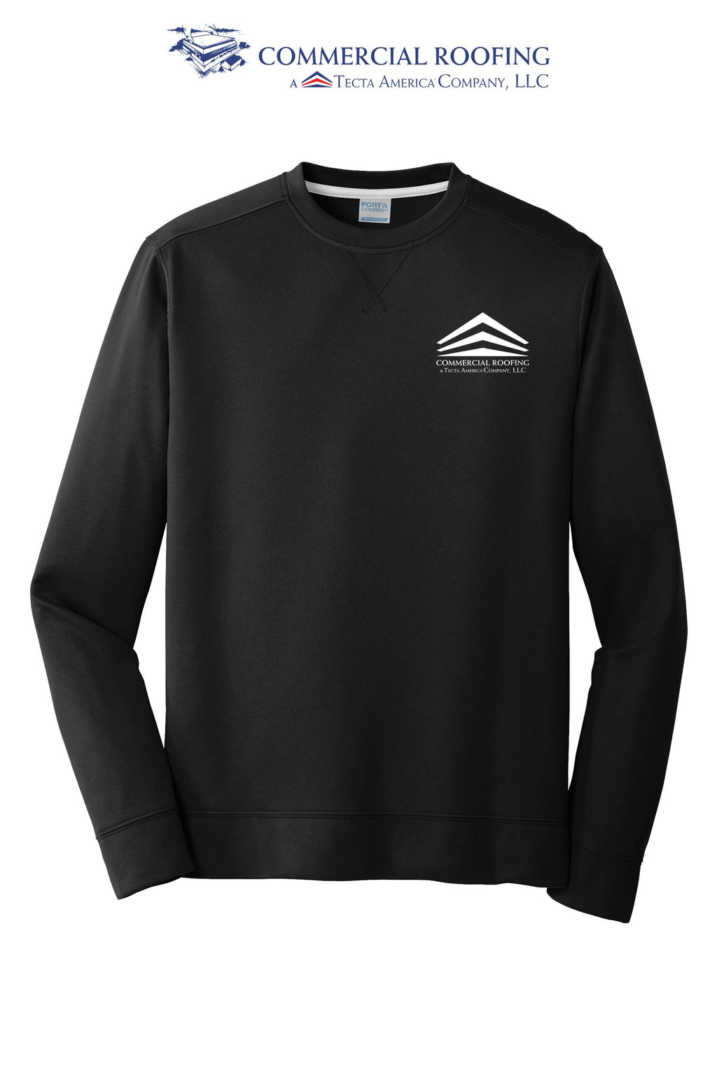 Port & Co™ Performance Fleece Crewneck Sweatshirt - Commercial Roofing