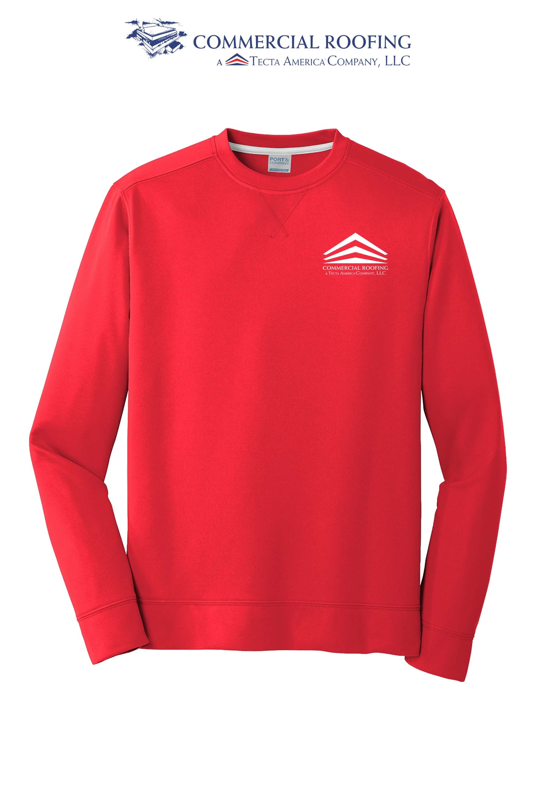 Port & Co™ Performance Fleece Crewneck Sweatshirt - Commercial Roofing