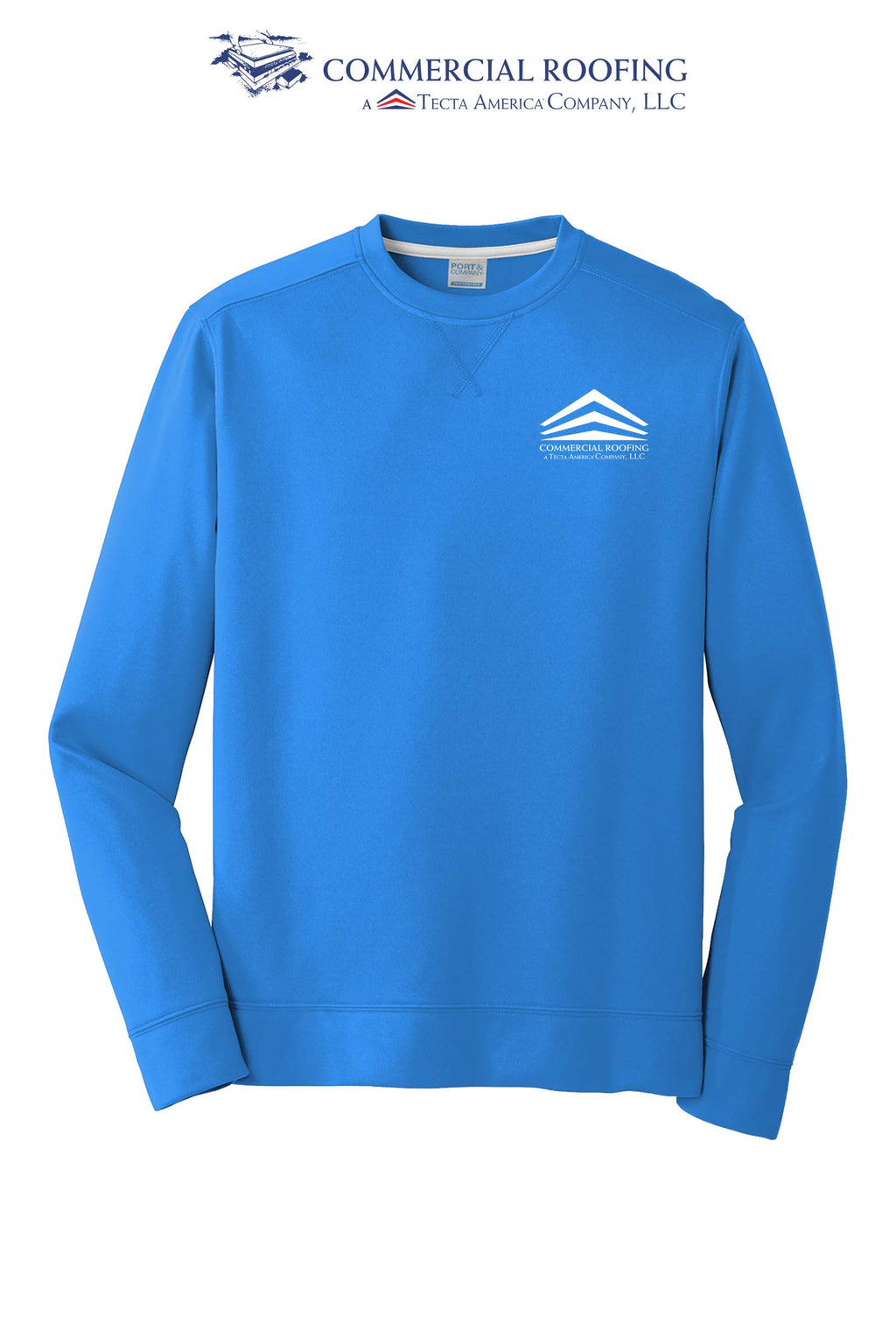 Port & Co™ Performance Fleece Crewneck Sweatshirt - Commercial Roofing