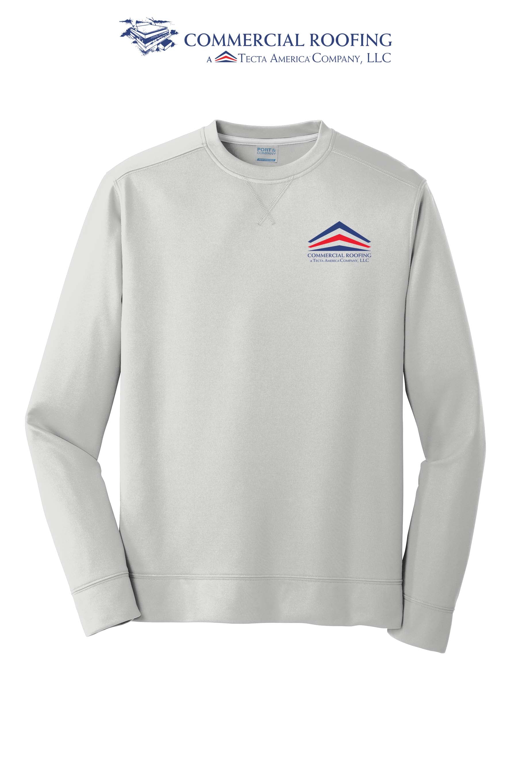 Port & Co™ Performance Fleece Crewneck Sweatshirt - Commercial Roofing