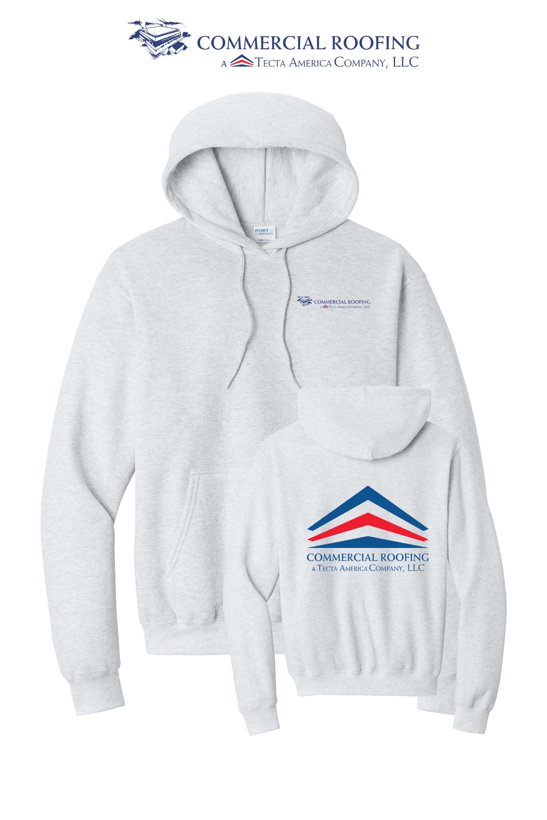 Port & Co™ Core Fleece Pullover Hooded Sweatshirt - Commercial Roofing
