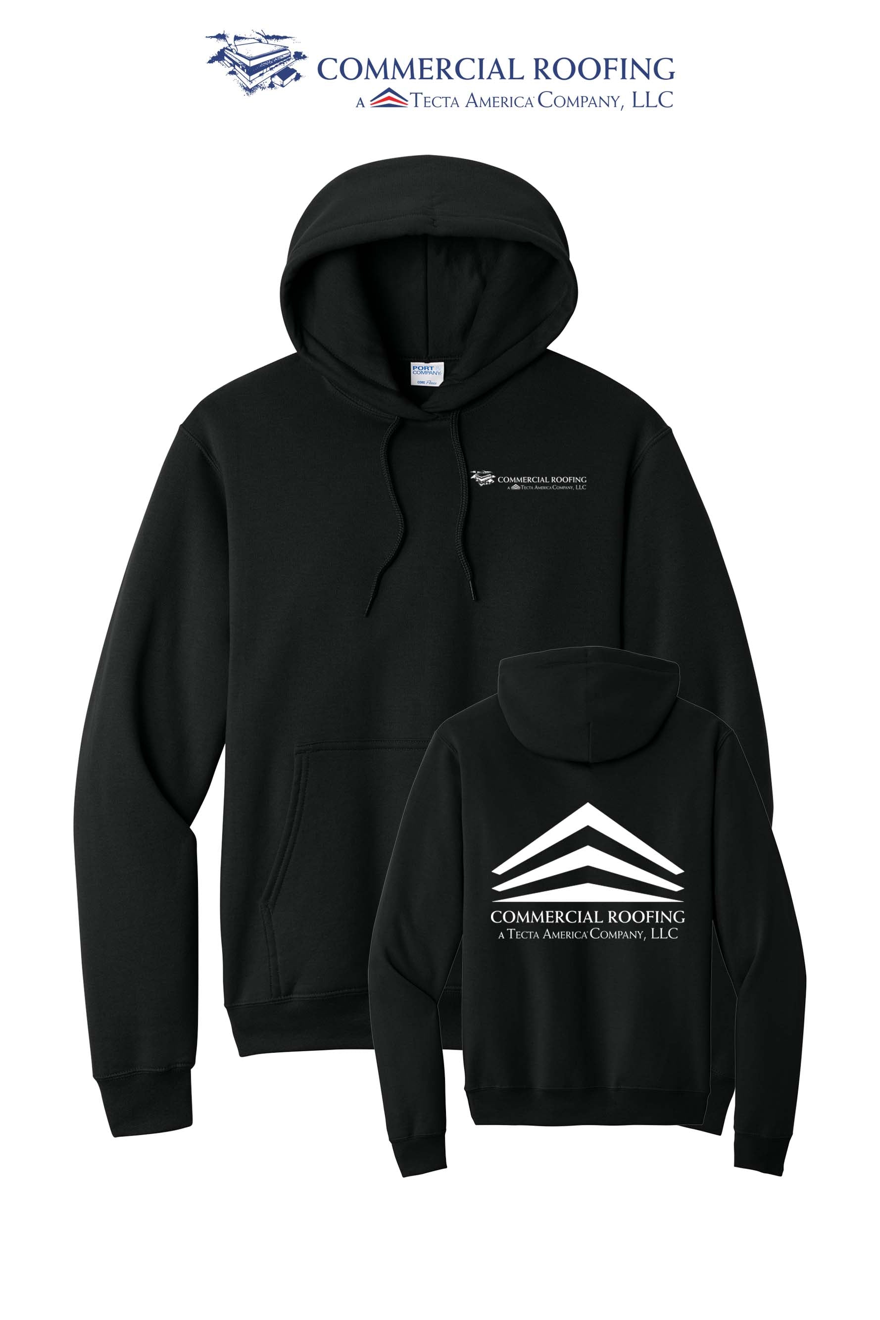 Port & Co™ Core Fleece Pullover Hooded Sweatshirt - Commercial Roofing