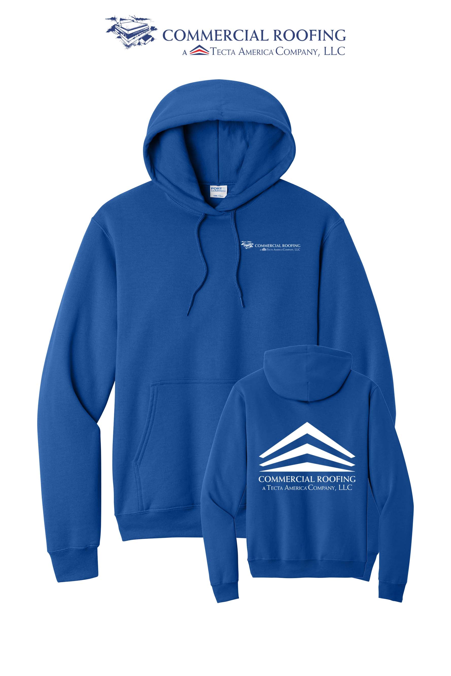 Port & Co™ Core Fleece Pullover Hooded Sweatshirt - Commercial Roofing