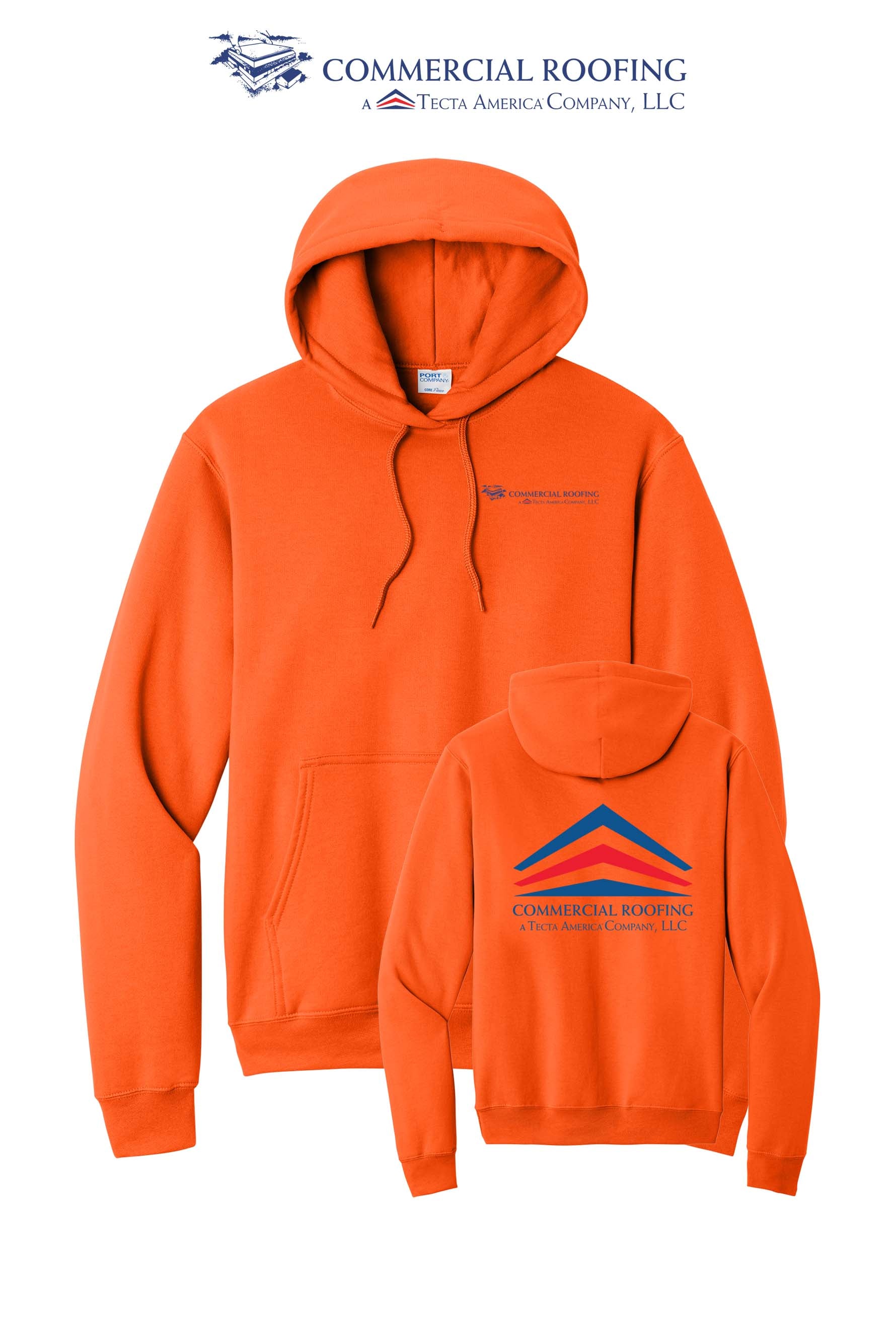 Port & Co™ Core Fleece Pullover Hooded Sweatshirt - Commercial Roofing