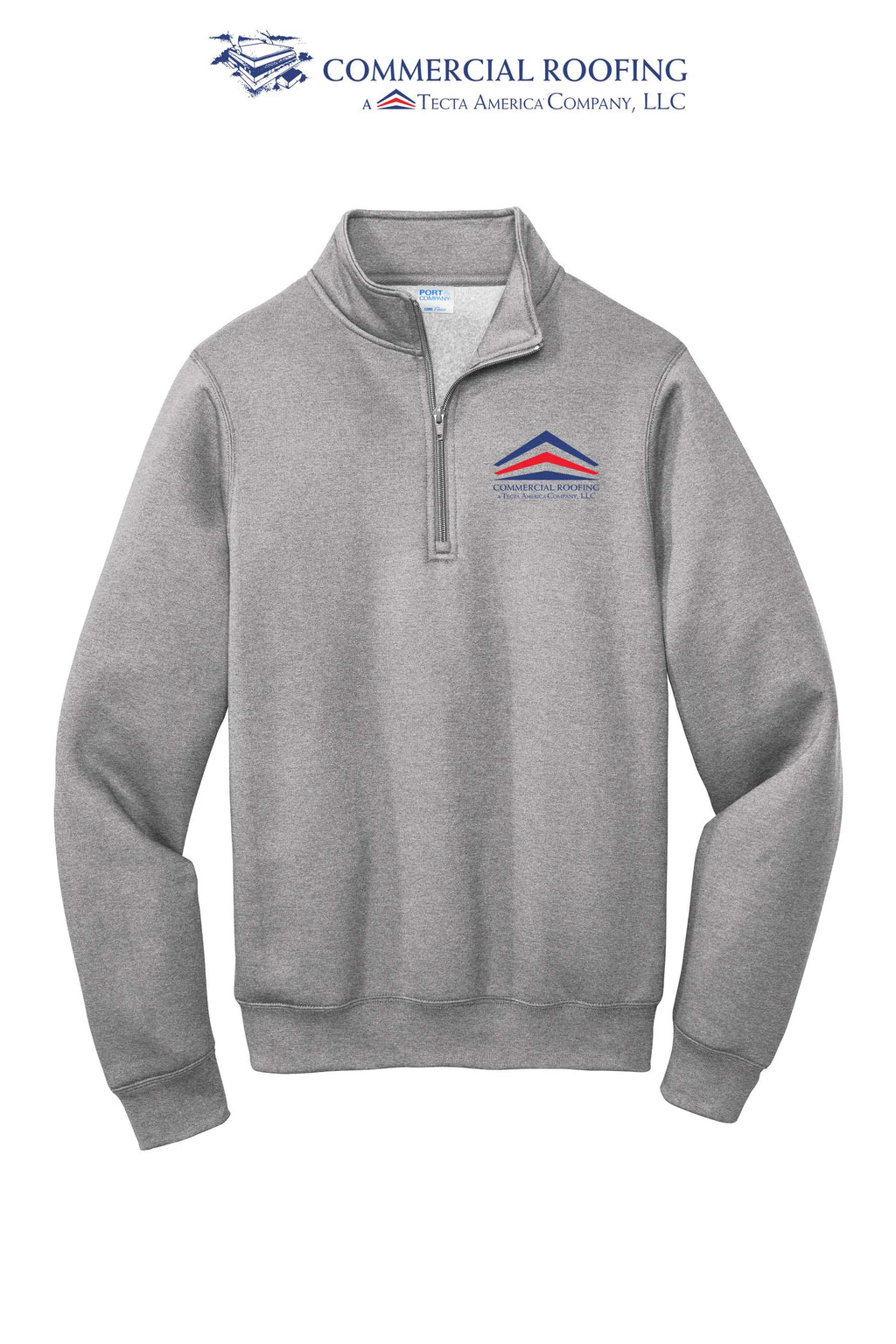 Port & Co™ Core Fleece 1/4-Zip Pullover Sweatshirt - Commercial Roofing