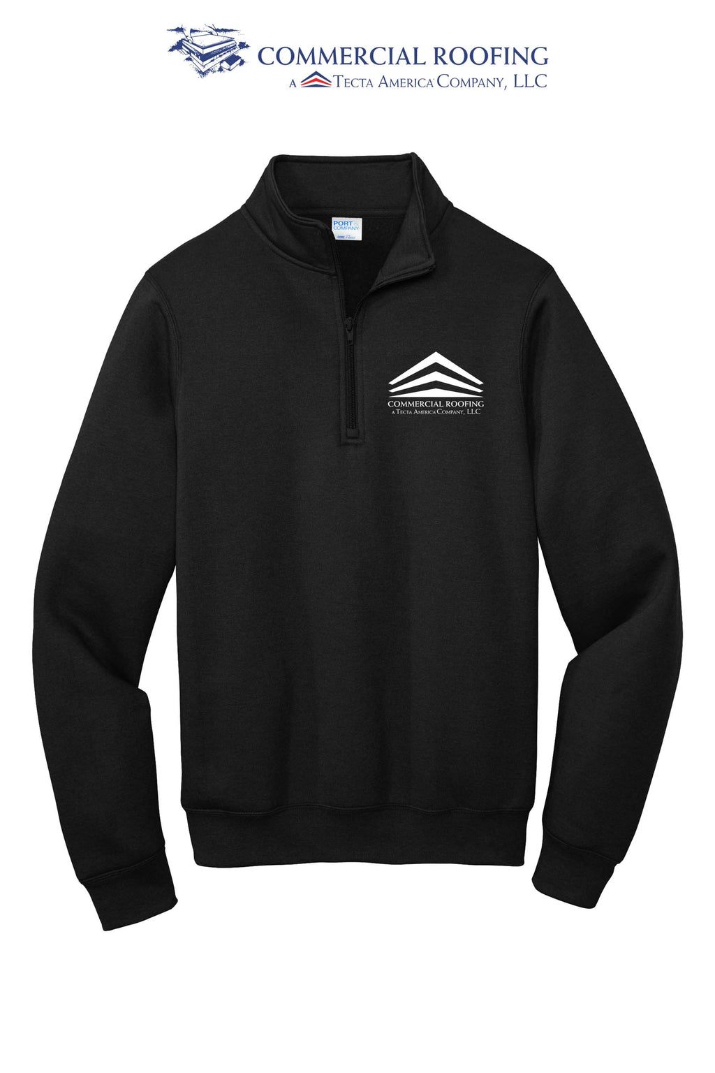 Port & Co™ Core Fleece 1/4-Zip Pullover Sweatshirt - Commercial Roofing