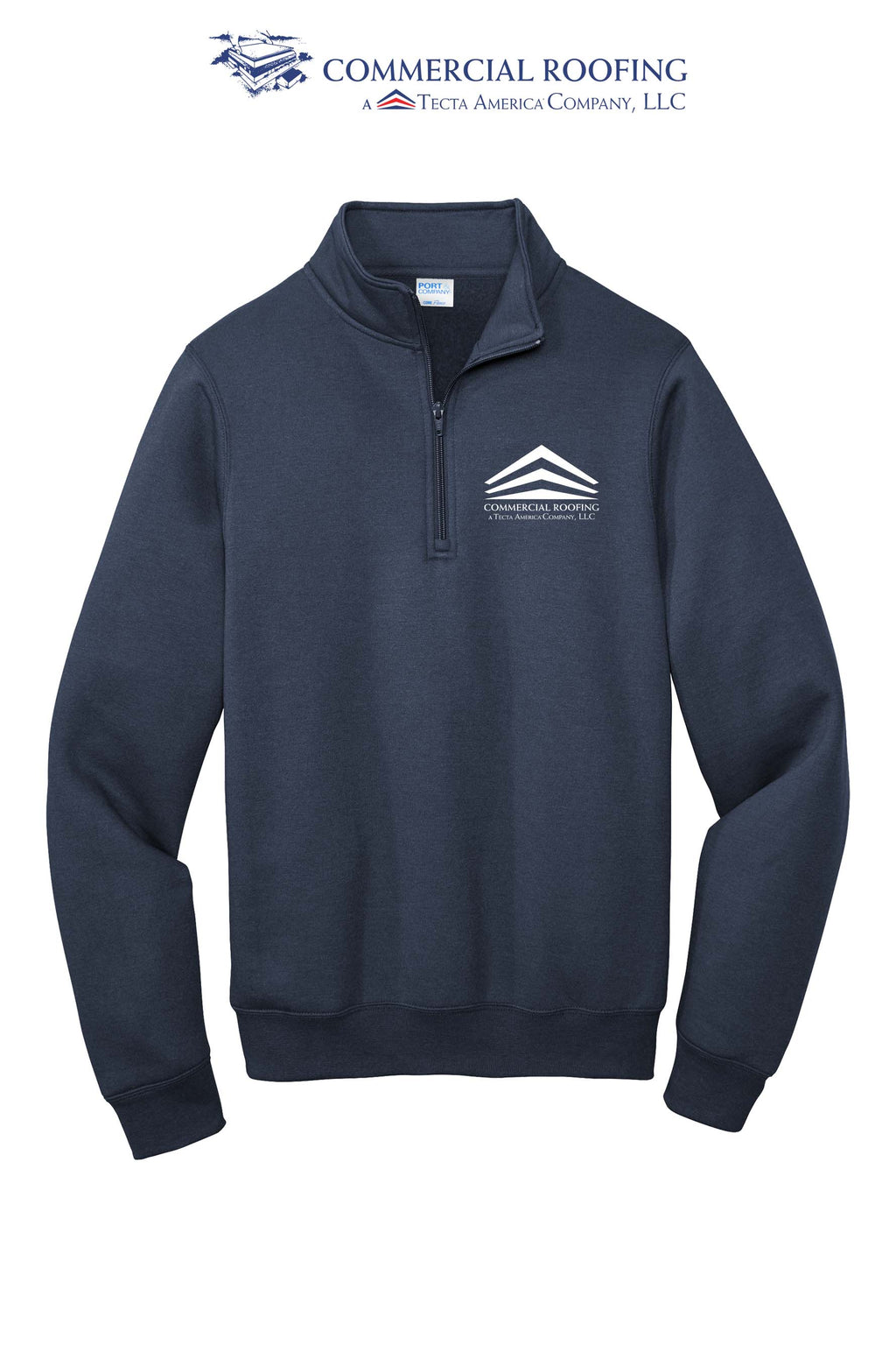 Port & Co™ Core Fleece 1/4-Zip Pullover Sweatshirt - Commercial Roofing