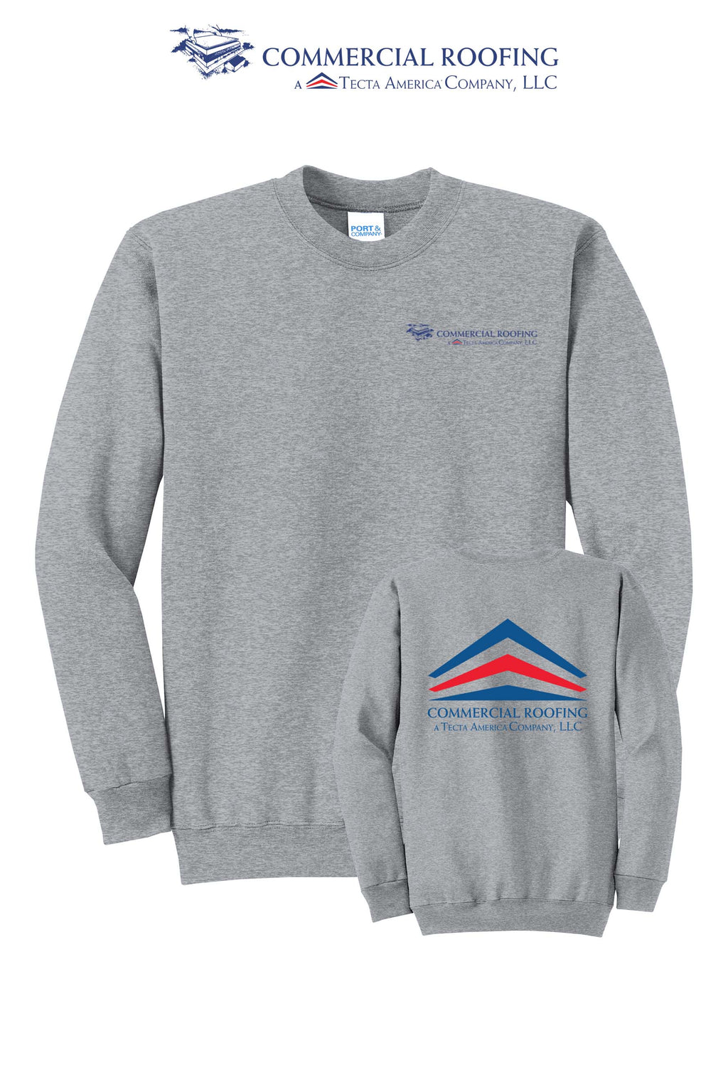 Port & Co™ Core Fleece Crewneck Sweatshirt - Commercial Roofing