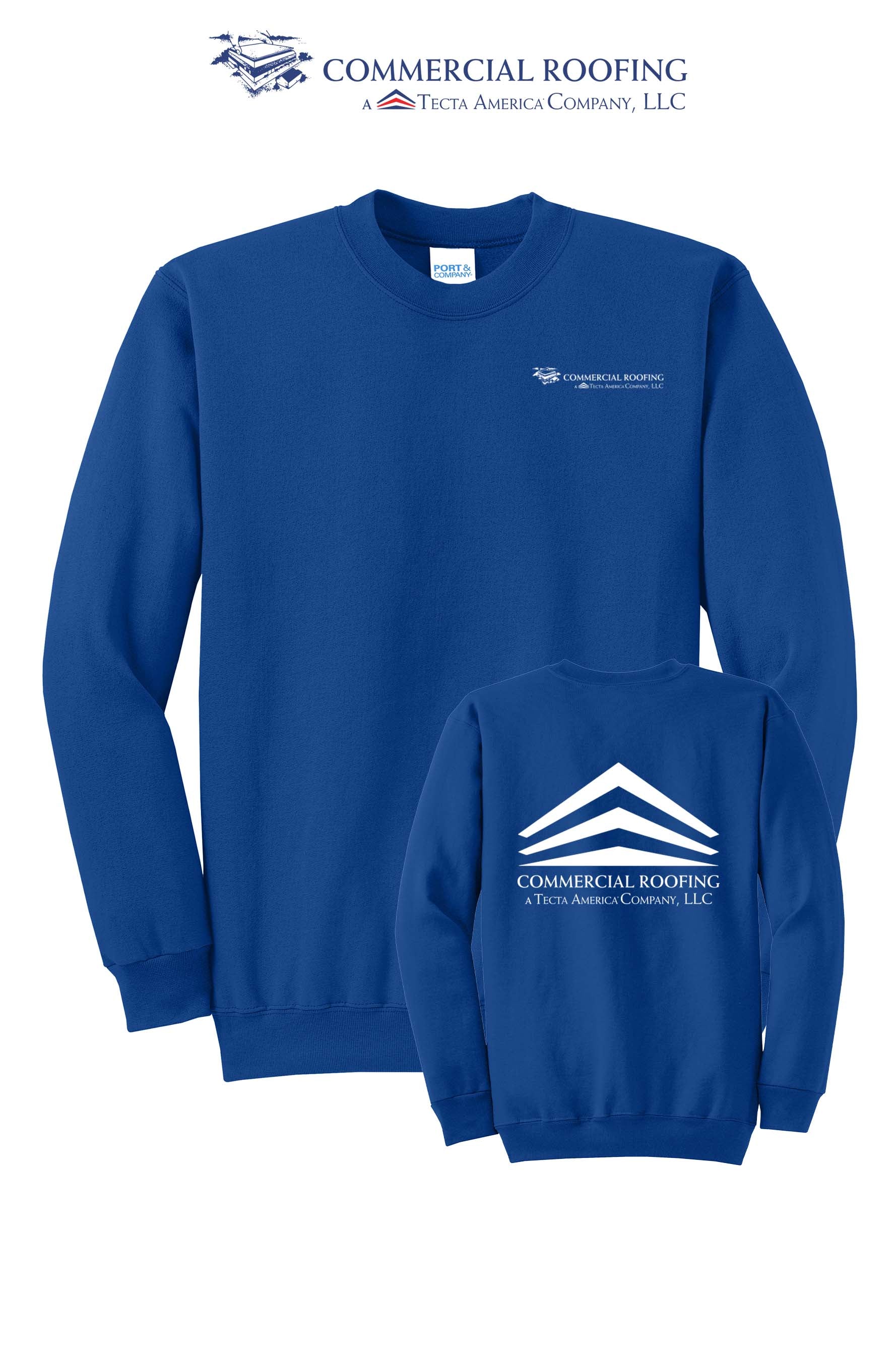 Port & Co™ Core Fleece Crewneck Sweatshirt - Commercial Roofing
