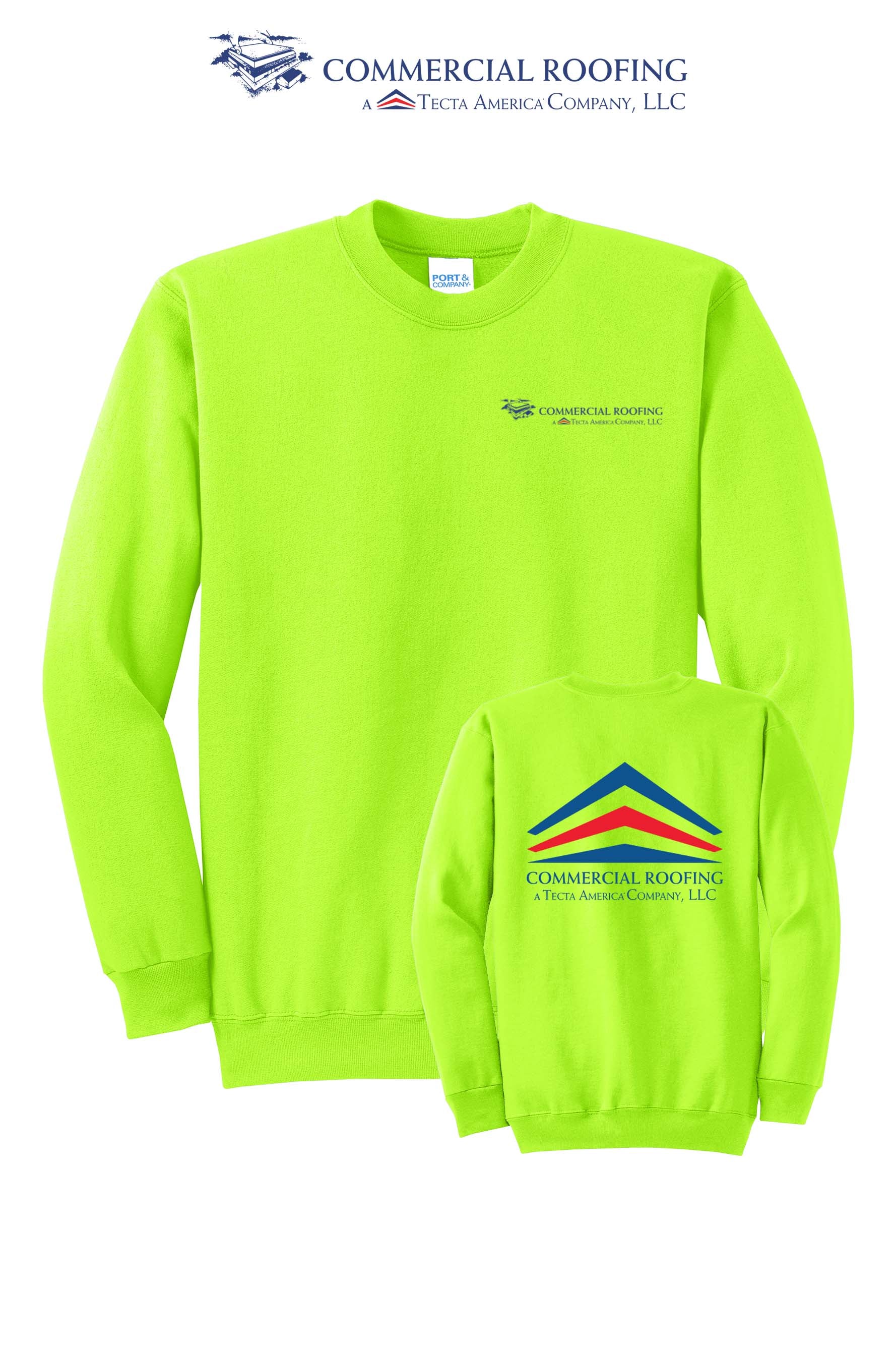 Port & Co™ Core Fleece Crewneck Sweatshirt - Commercial Roofing