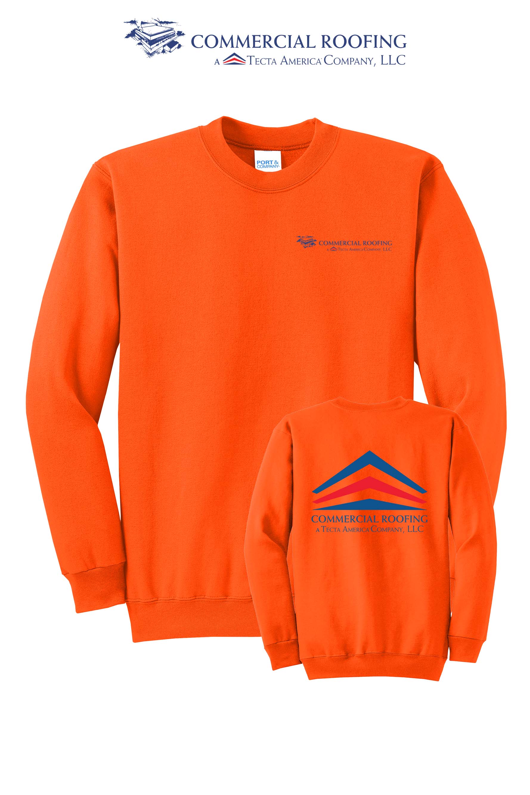 Port & Co™ Core Fleece Crewneck Sweatshirt - Commercial Roofing