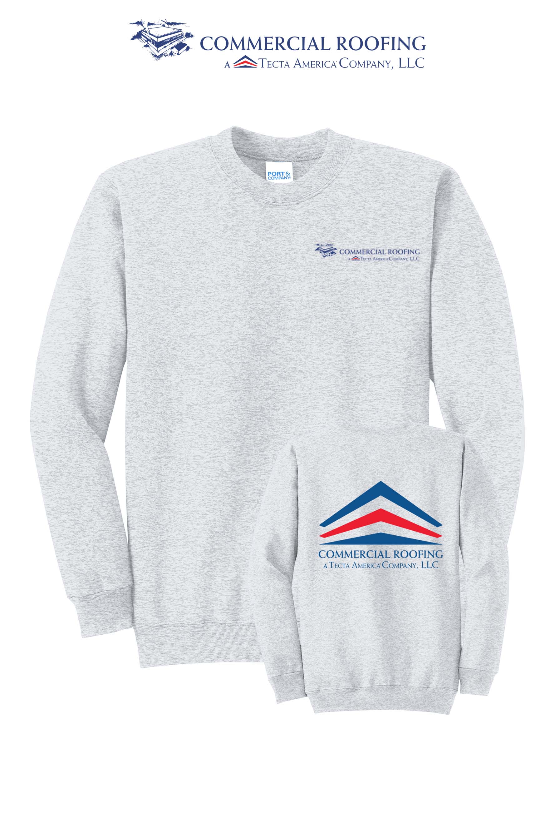 Port & Co™ Core Fleece Crewneck Sweatshirt - Commercial Roofing