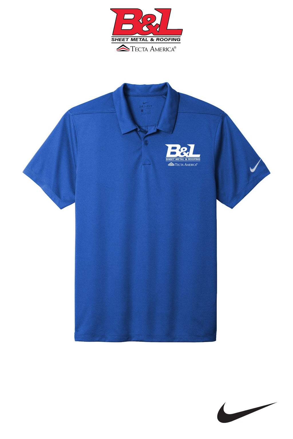 Nike Dry Essential Solid Polo - B&L Sheet Metal & Roofing