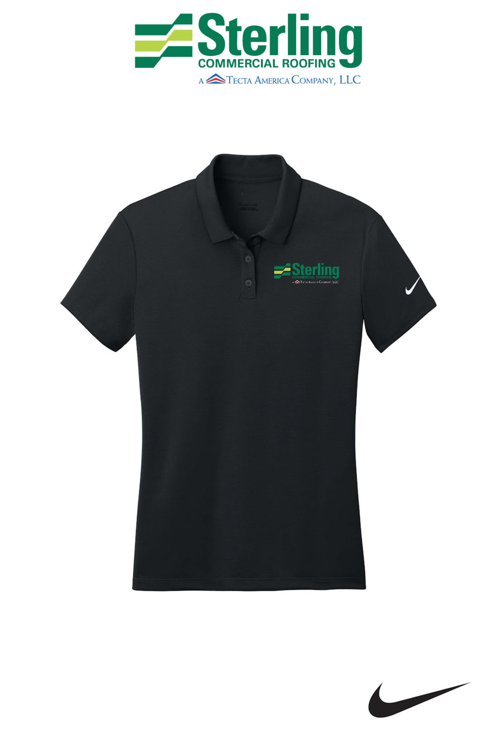 Nike Women's Dry Essential Solid Polo - Sterling, A Tecta American Company LLC