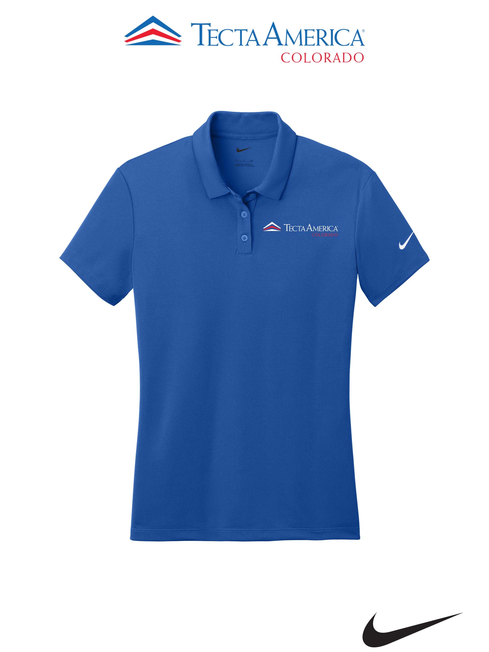 Nike Women's Dry Essential Solid Polo - Monument Roofing of Colorado