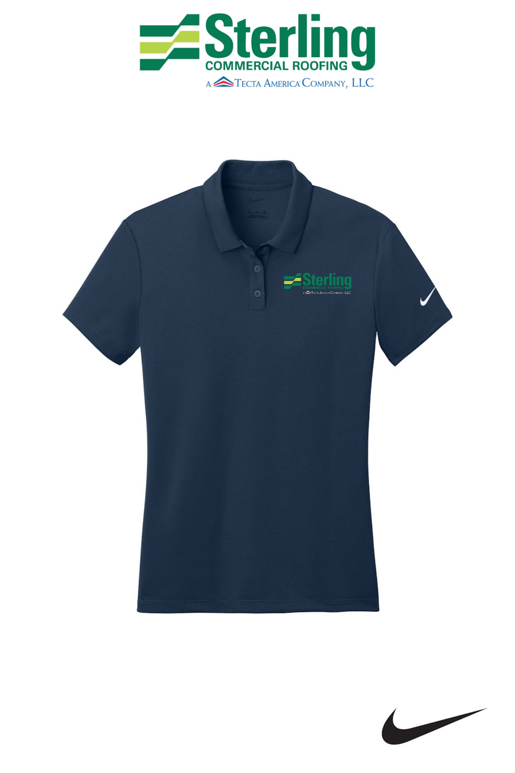 Nike Women's Dry Essential Solid Polo - Sterling, A Tecta American Company LLC