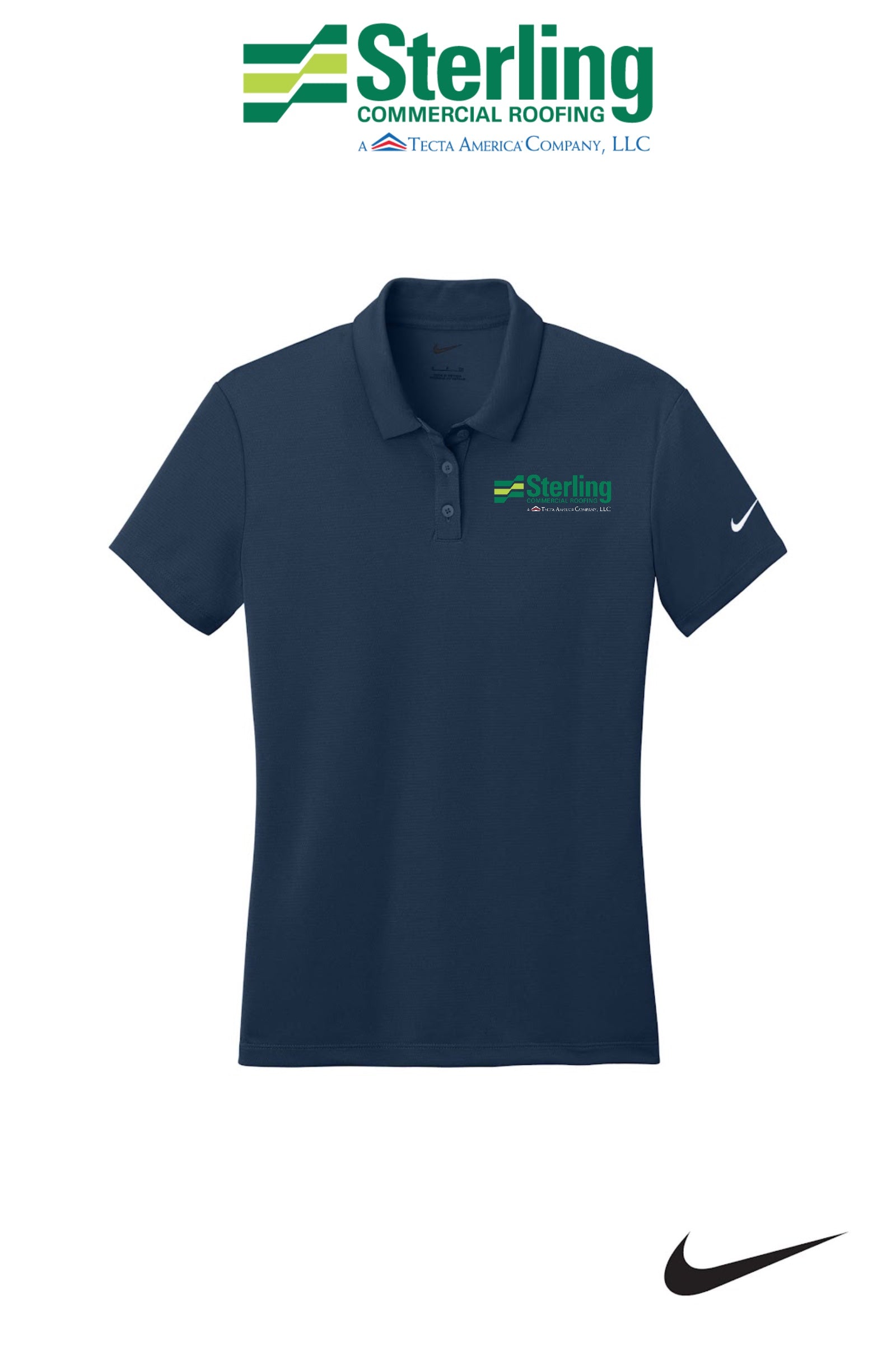 Nike Women's Dry Essential Solid Polo - Sterling, A Tecta American Company LLC
