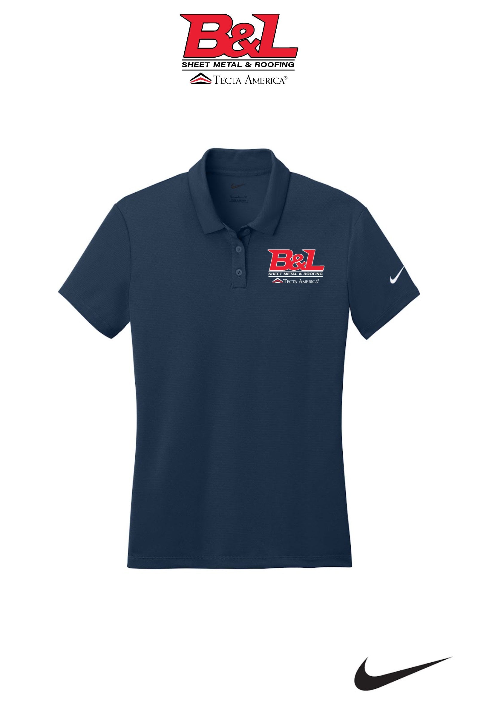 Nike Women's Dry Essential Solid Polo - B&L Sheet Metal & Roofing