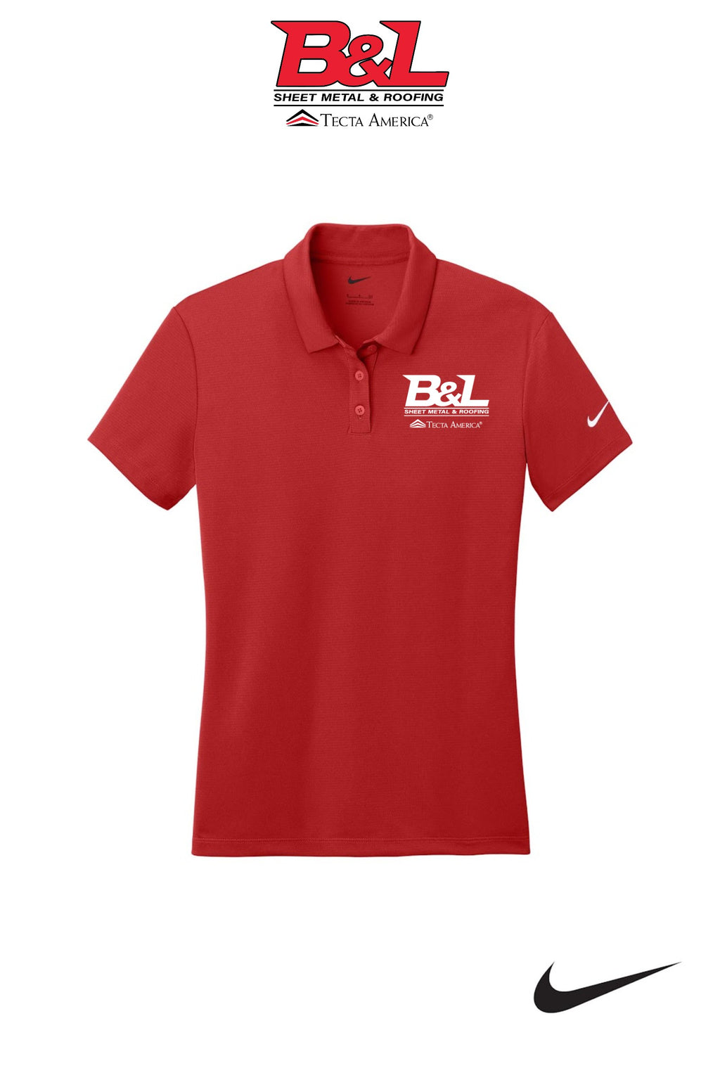 Nike Women's Dry Essential Solid Polo - B&L Sheet Metal & Roofing
