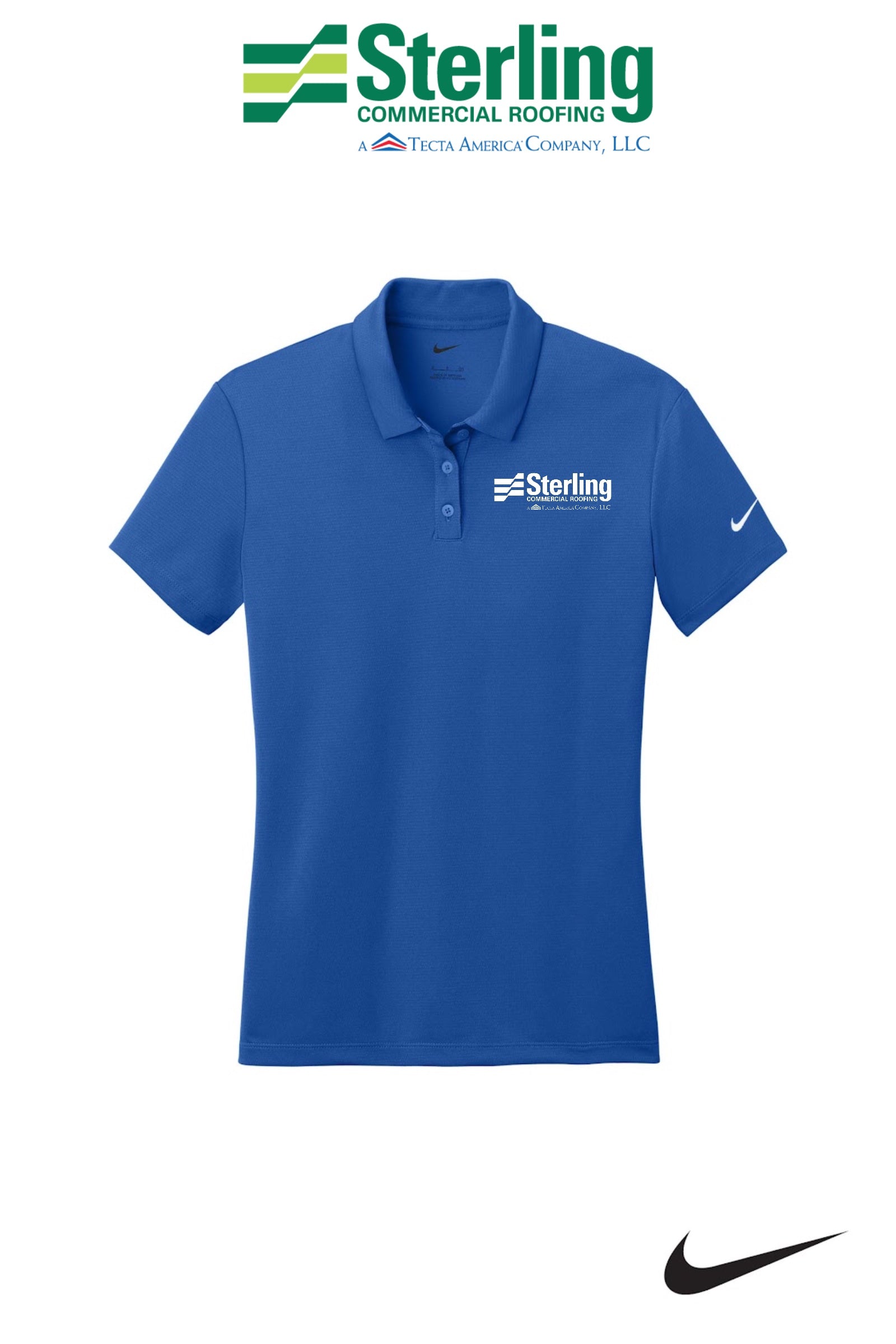 Nike Women's Dry Essential Solid Polo - Sterling, A Tecta American Company LLC