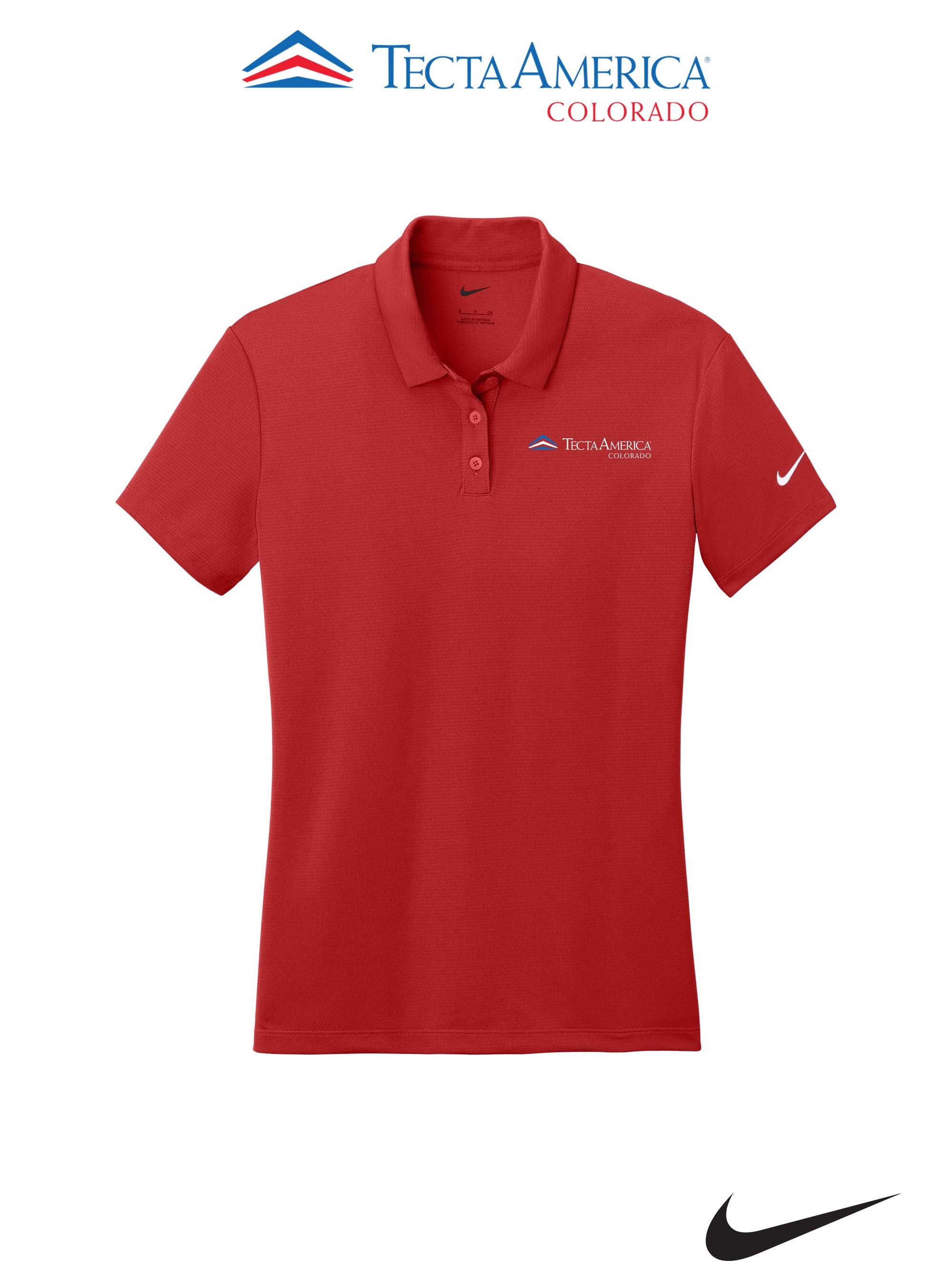 Nike Women's Dry Essential Solid Polo - Monument Roofing of Colorado