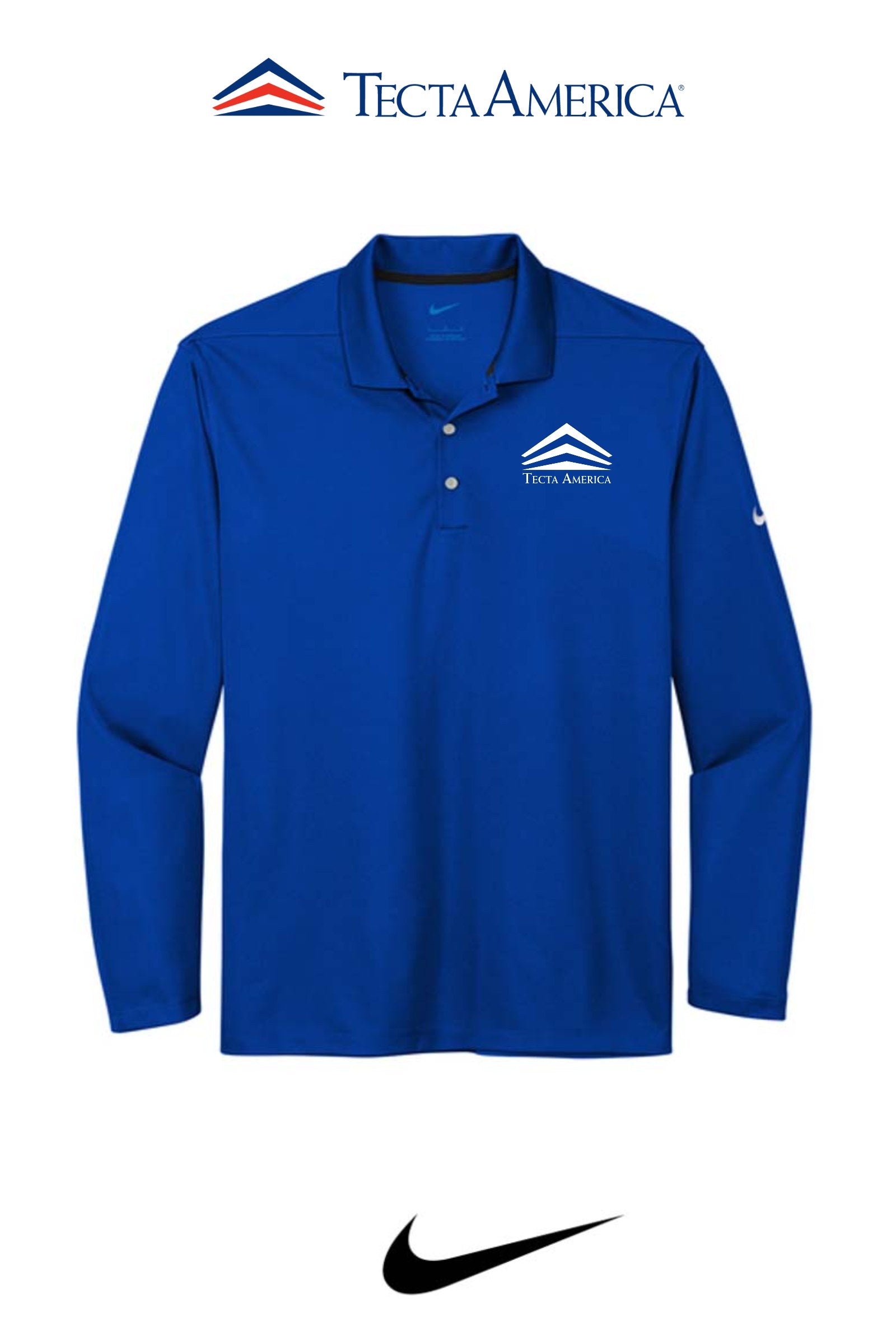 Nike Men's Dri-FIT Micro Pique 2.0 Long Sleeve Polo - Corporate