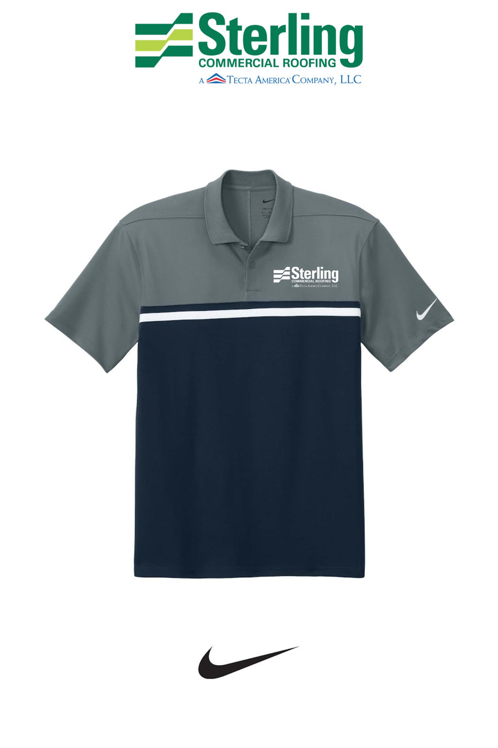 Nike Dri-FIT Victory Colorblock Polo - Sterling Commercial Roofing