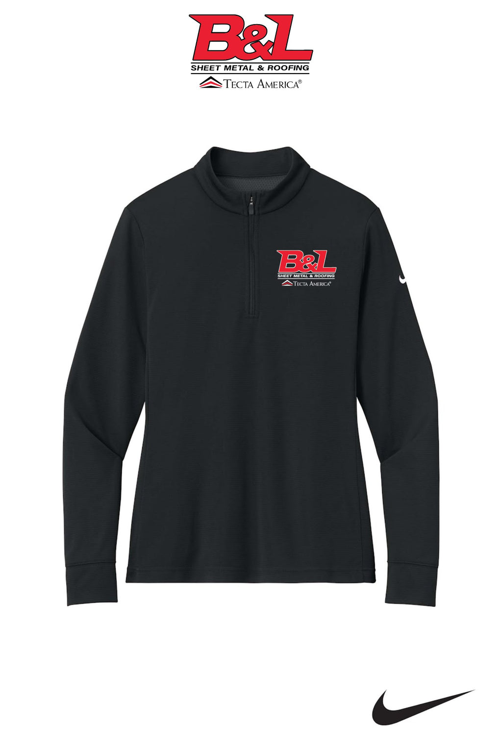 Nike Women’s Essential 1/2-Zip Cover-Up - B&L Sheet Metal & Roofing