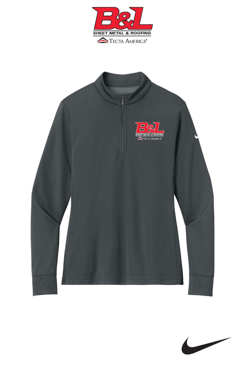 Nike Women’s Essential 1/2-Zip Cover-Up - B&L Sheet Metal & Roofing