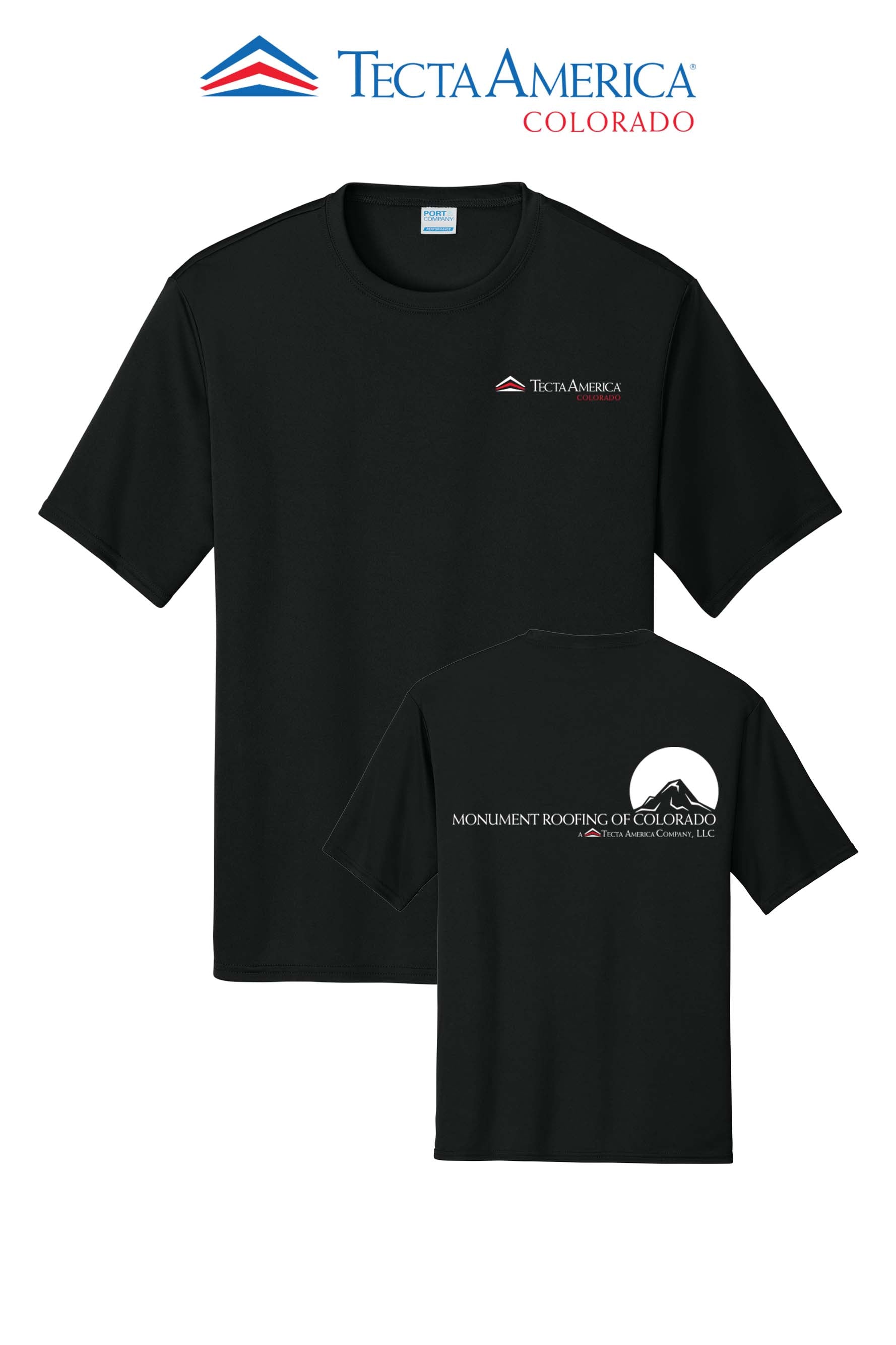Port & Co™ Performance UPF 50 Tee - Monument Roofing of Colorado
