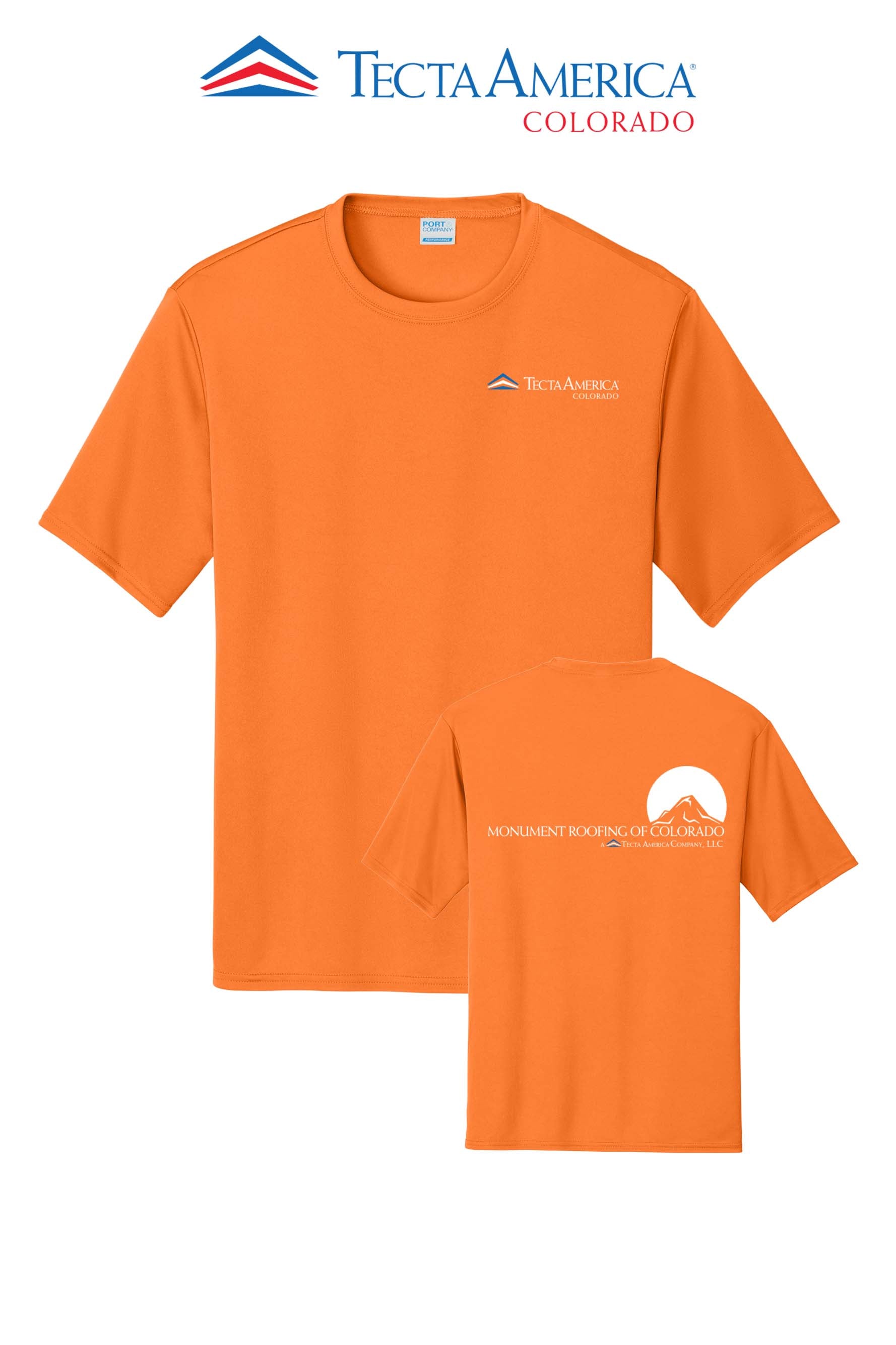 Port & Co™ Performance UPF 50 Tee - Monument Roofing of Colorado