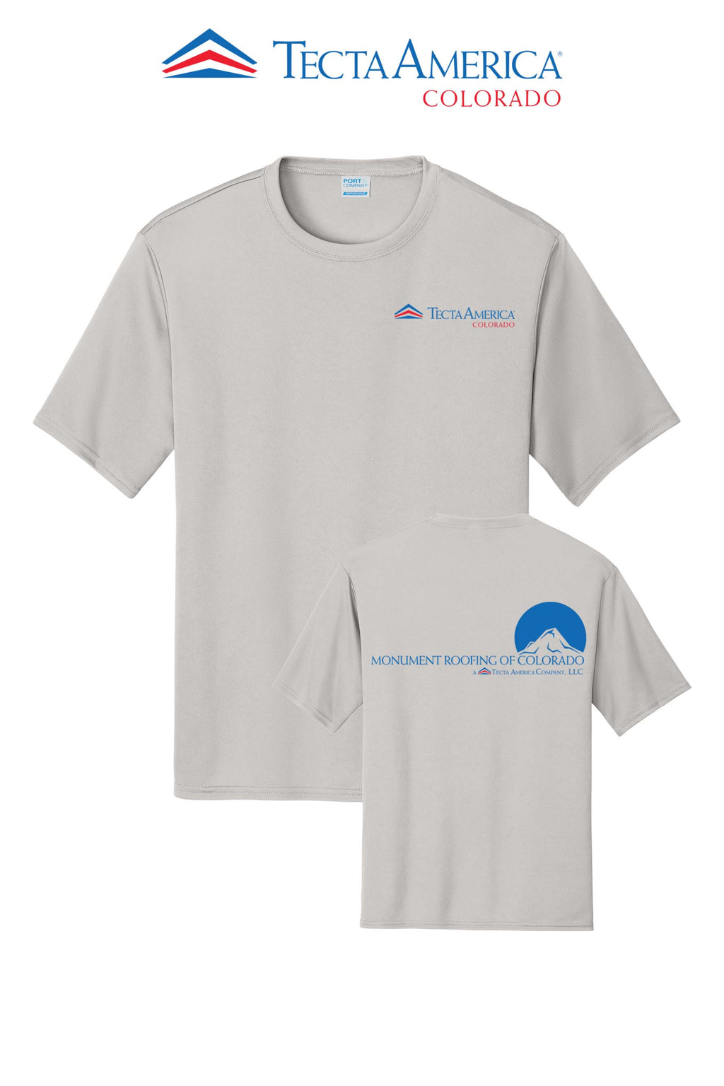 Port & Co™ Performance UPF 50 Tee - Monument Roofing of Colorado