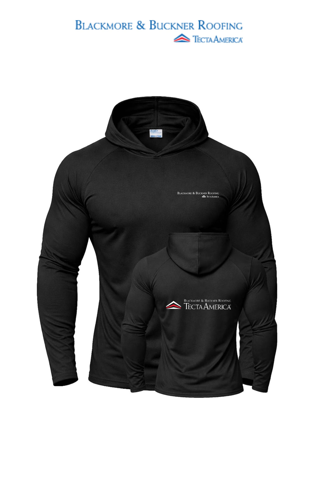 Port & Co™ Performance Pullover Hooded UPF50 Tee - Blackmore & Buckner