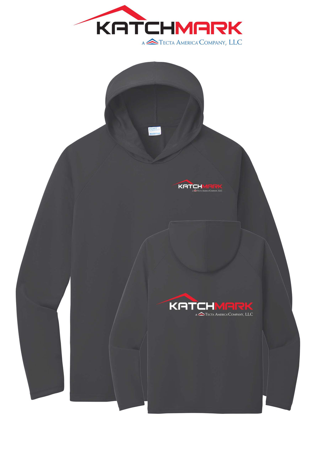 Port & Co™ Performance Pullover Hooded UPF50 Tee - Katchmark, A Tecta American Company LLC