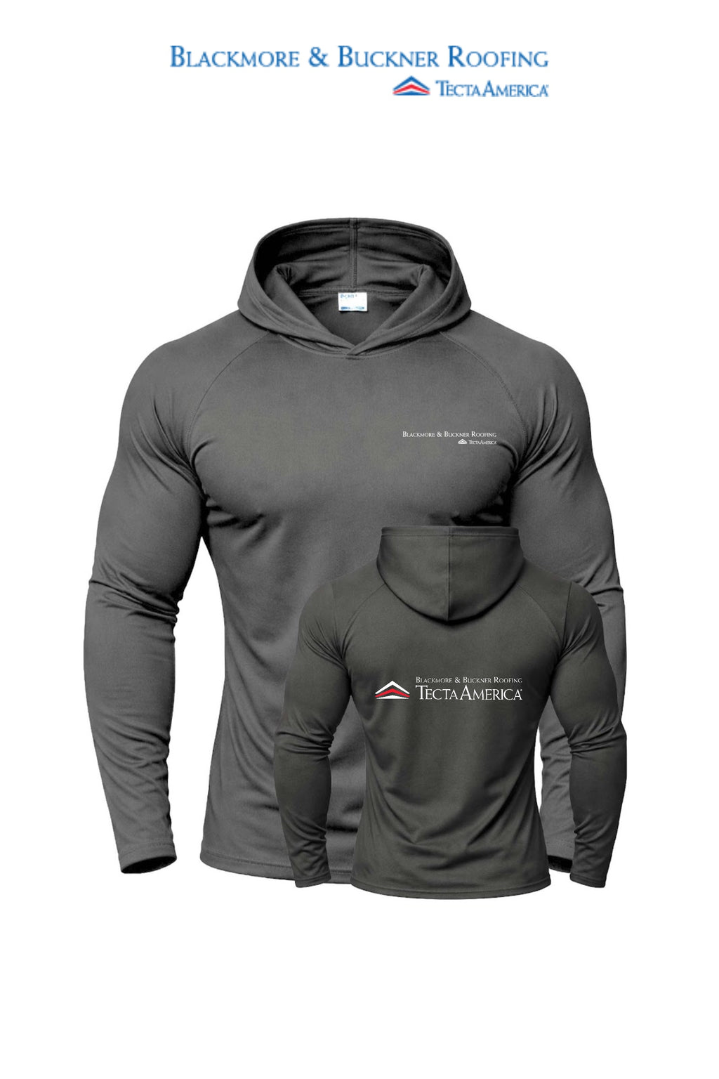 Port & Co™ Performance Pullover Hooded UPF50 Tee - Blackmore & Buckner