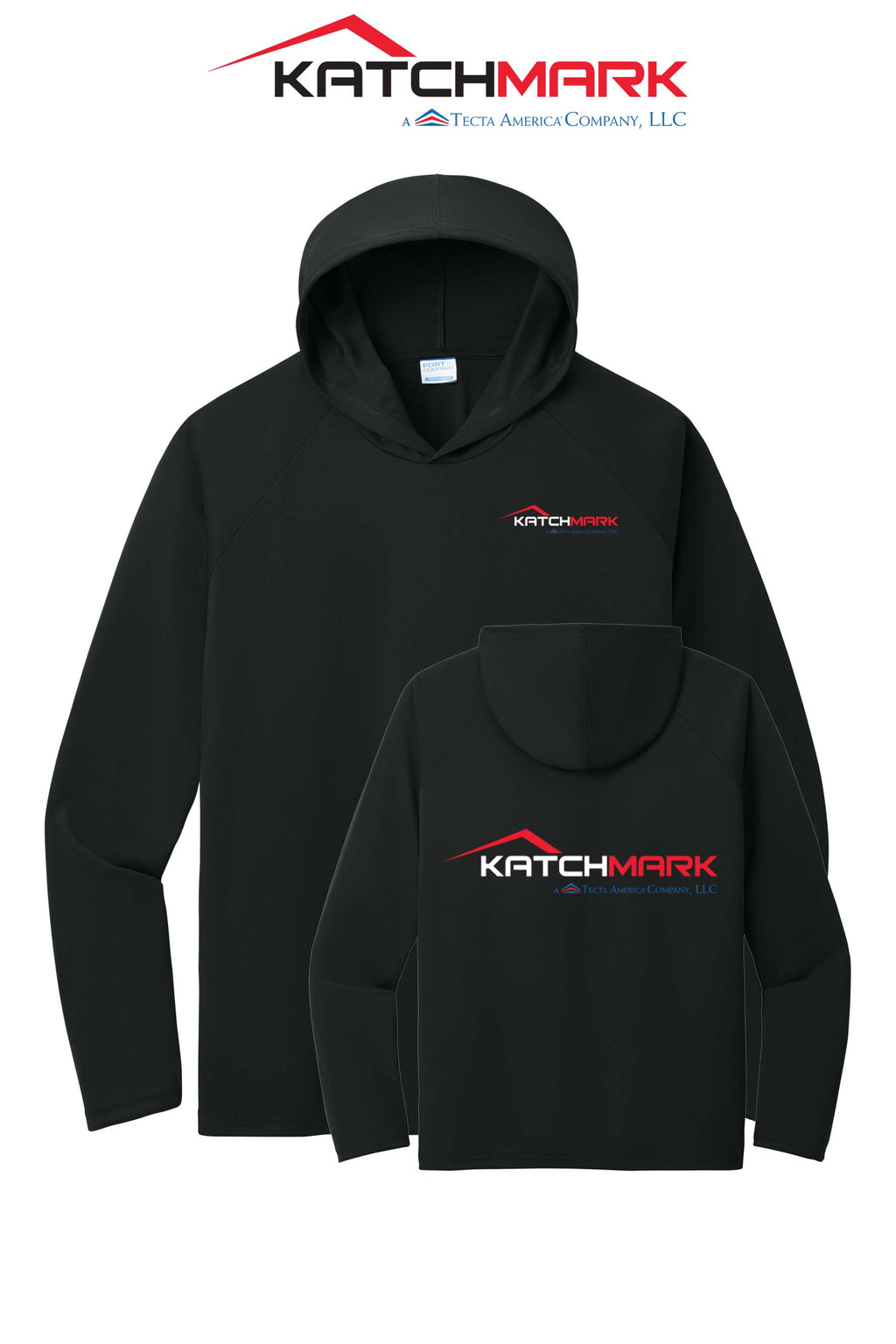 Port & Co™ Performance Pullover Hooded UPF50 Tee - Katchmark, A Tecta American Company LLC