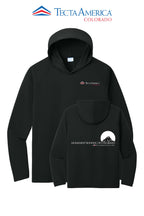 Port & Co™ Performance Pullover Hooded UPF50 Tee - Monument Roofing of Colorado