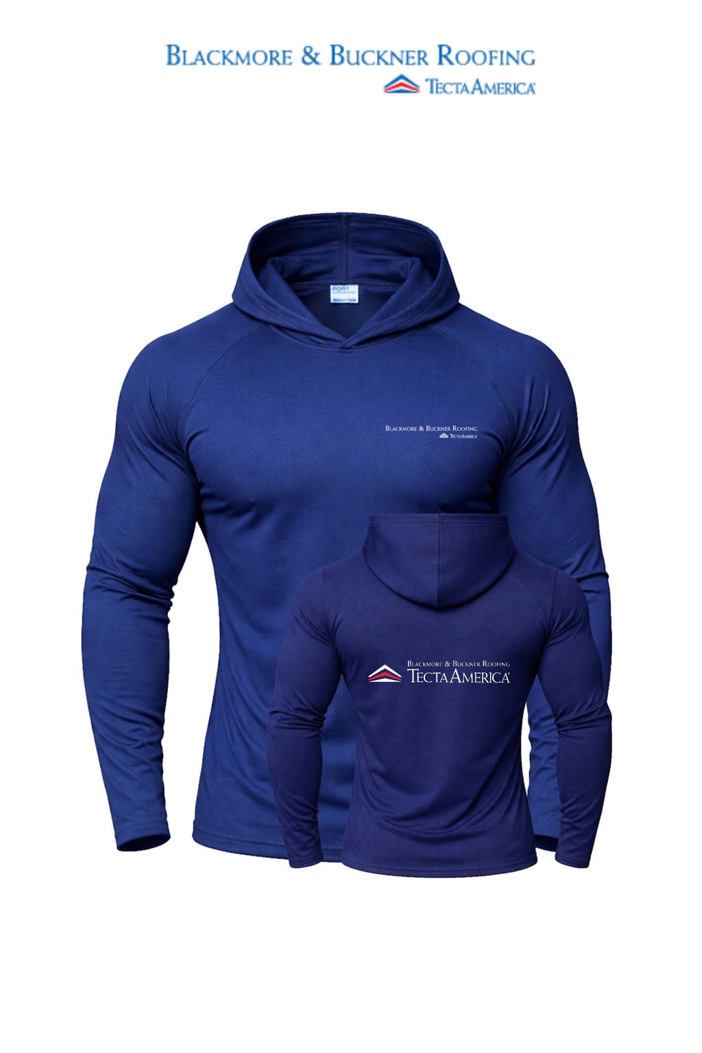 Port & Co™ Performance Pullover Hooded UPF50 Tee - Blackmore & Buckner