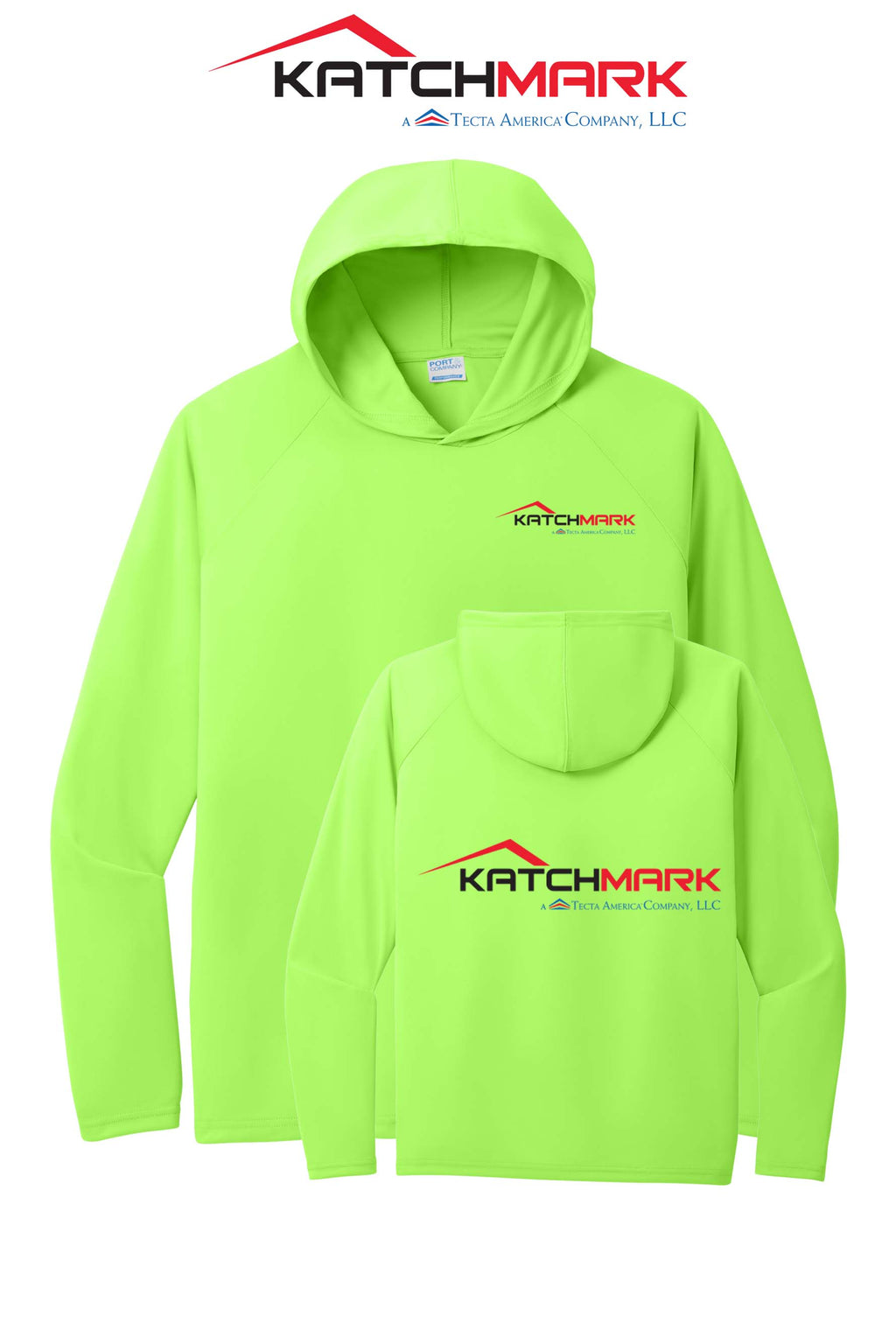 Port & Co™ Performance Pullover Hooded UPF50 Tee - Katchmark, A Tecta American Company LLC