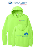 Port & Co™ Performance Pullover Hooded UPF50 Tee - Monument Roofing of Colorado