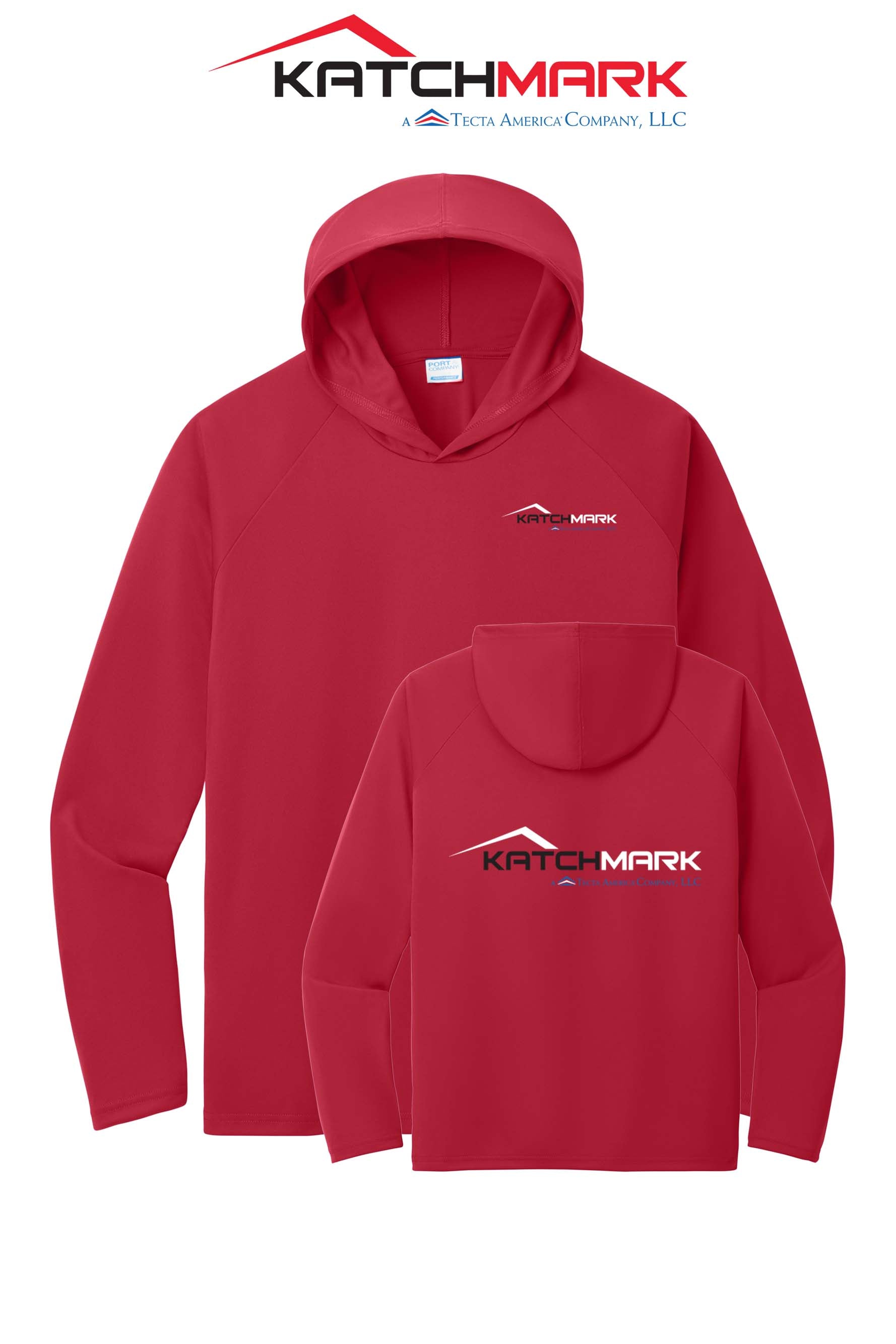 Port & Co™ Performance Pullover Hooded UPF50 Tee - Katchmark, A Tecta American Company LLC