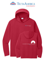 Port & Co™ Performance Pullover Hooded UPF50 Tee - Monument Roofing of Colorado