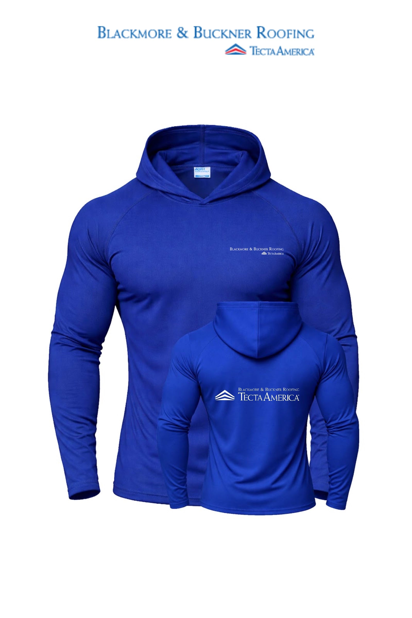 Port & Co™ Performance Pullover Hooded UPF50 Tee - Blackmore & Buckner