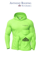 Port & Co™ Performance Pullover Hooded UPF50 Tee - Anthony Roofing
